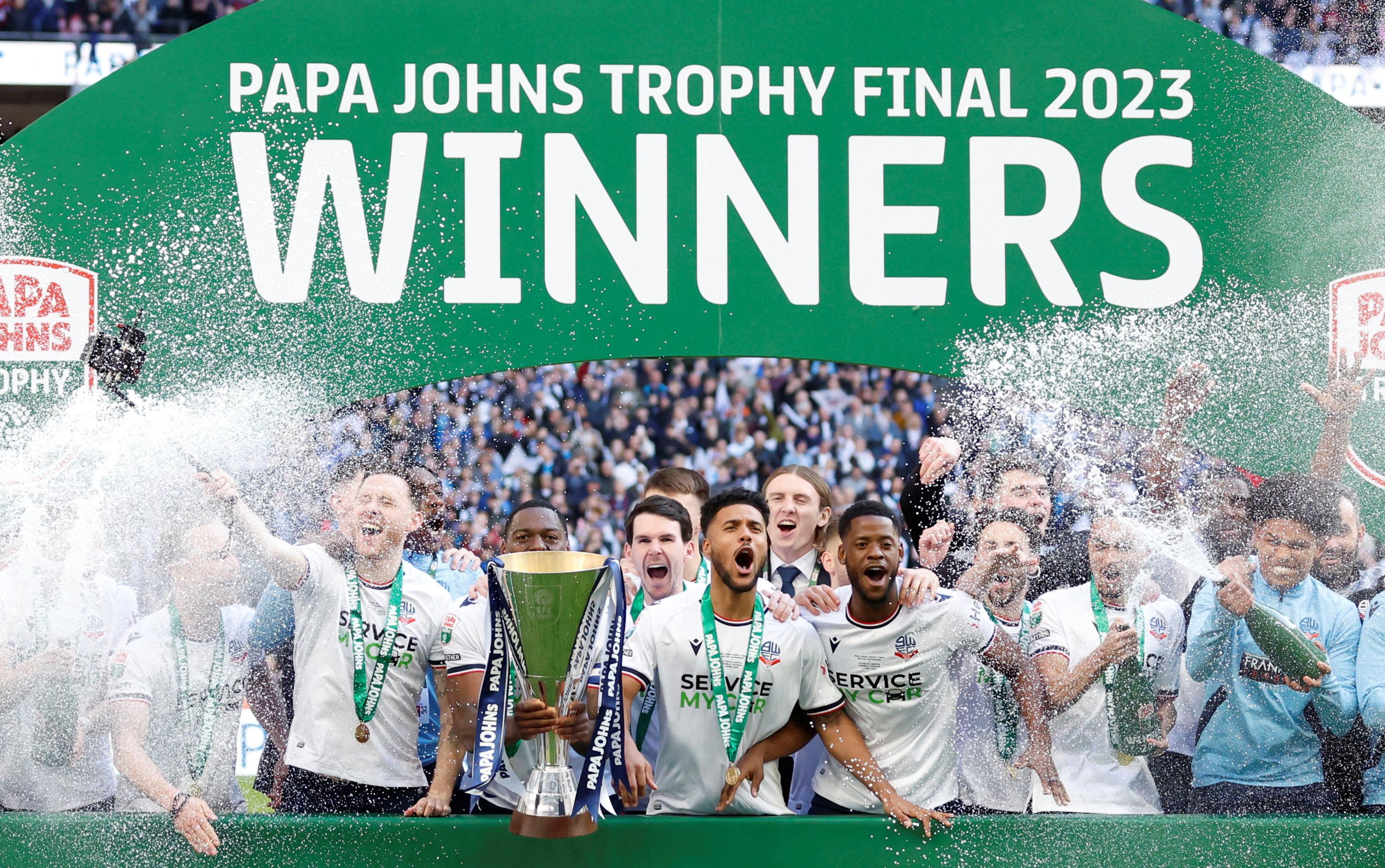 Angleterre : Bolton s'adjuge le Papa Johns Trophy à Wembley devant près de 80 000 spectateurs