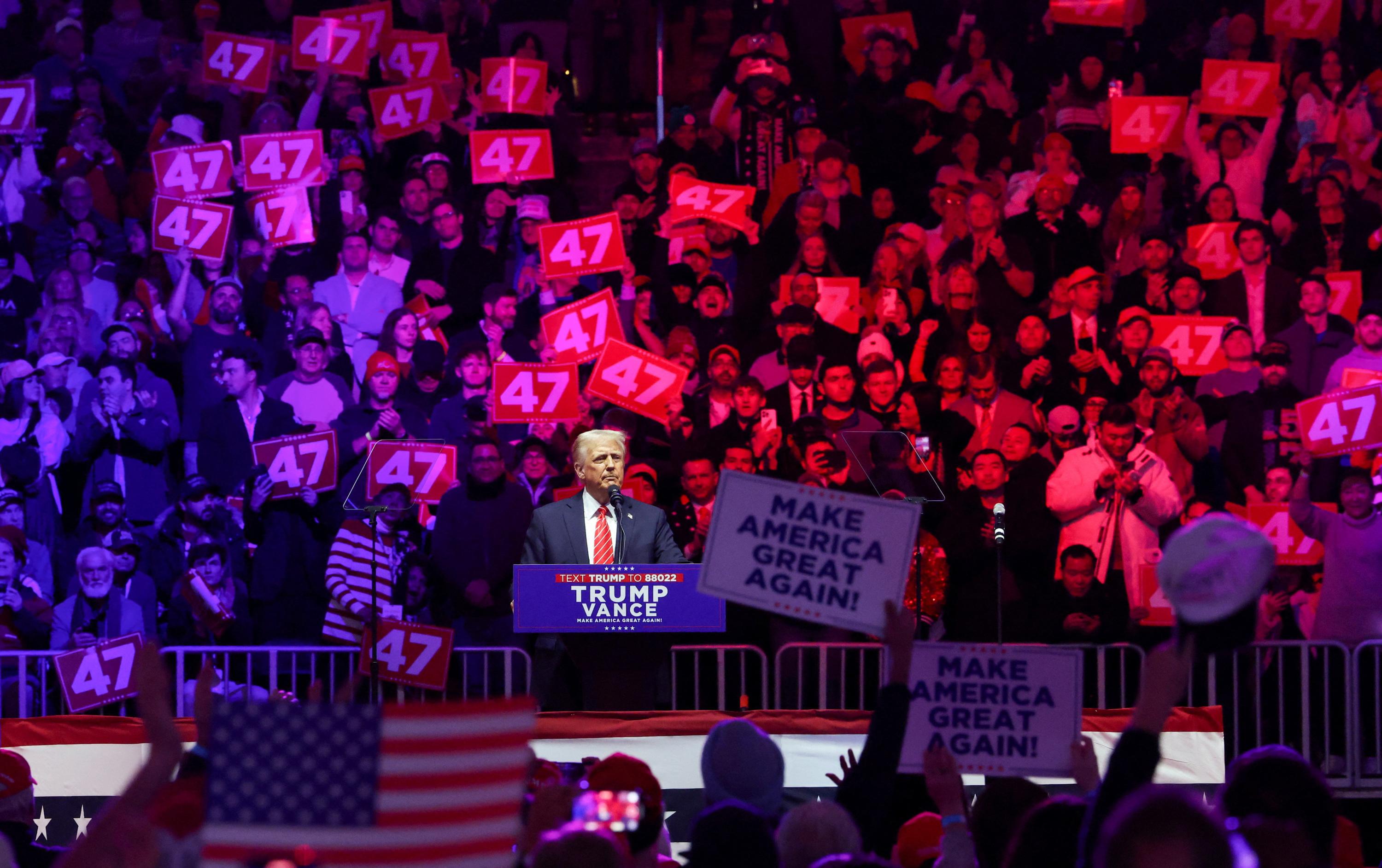 Pour son second mandat, Trump prévient qu’il agira «avec une force sans précédent »