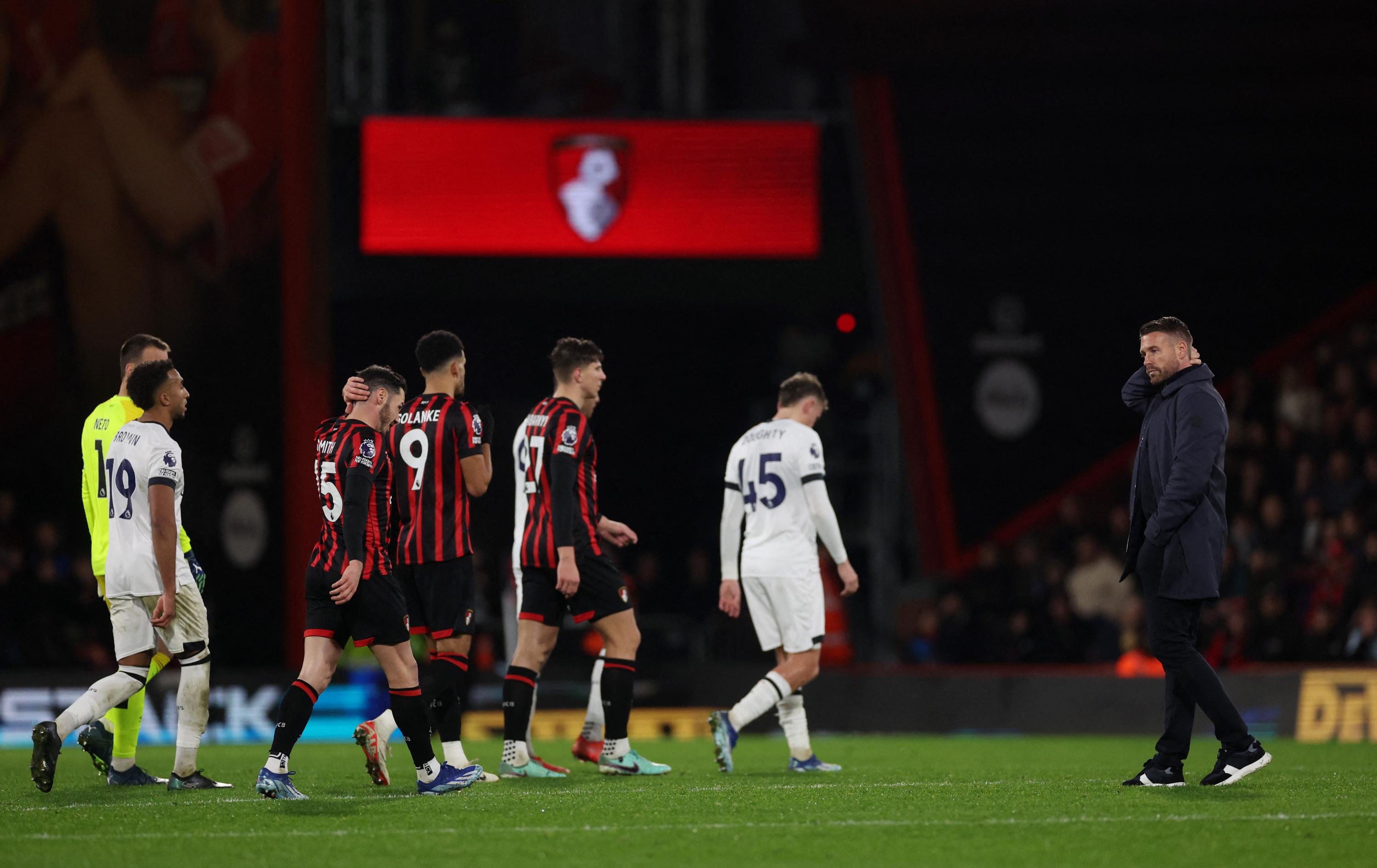 Premier League : le match Bournemouth-Luton stoppé après le malaise cardiaque d'un joueur sera rejoué