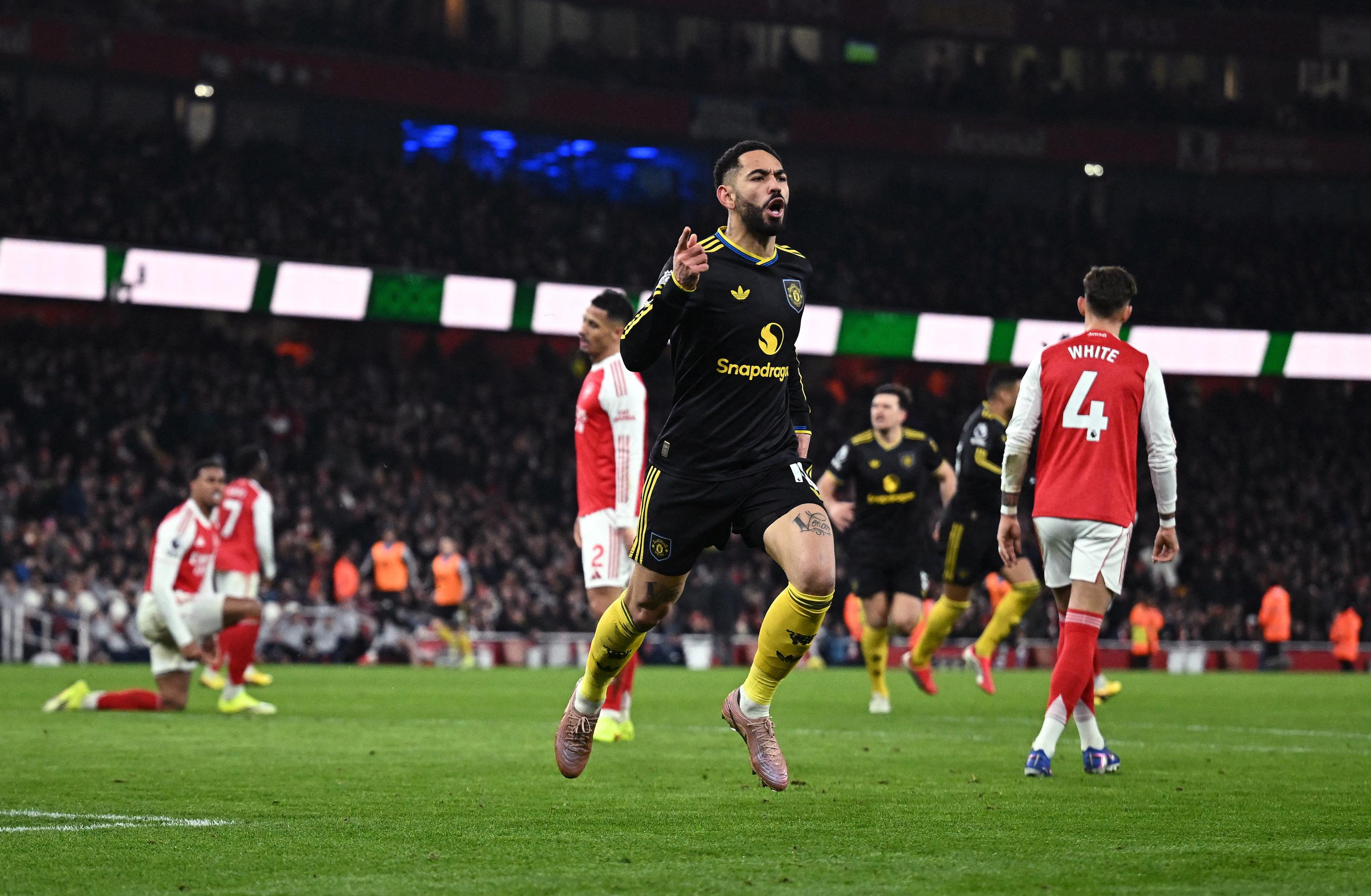 Premier League : coup de tonnerre, Manchester United surprend Arsenal