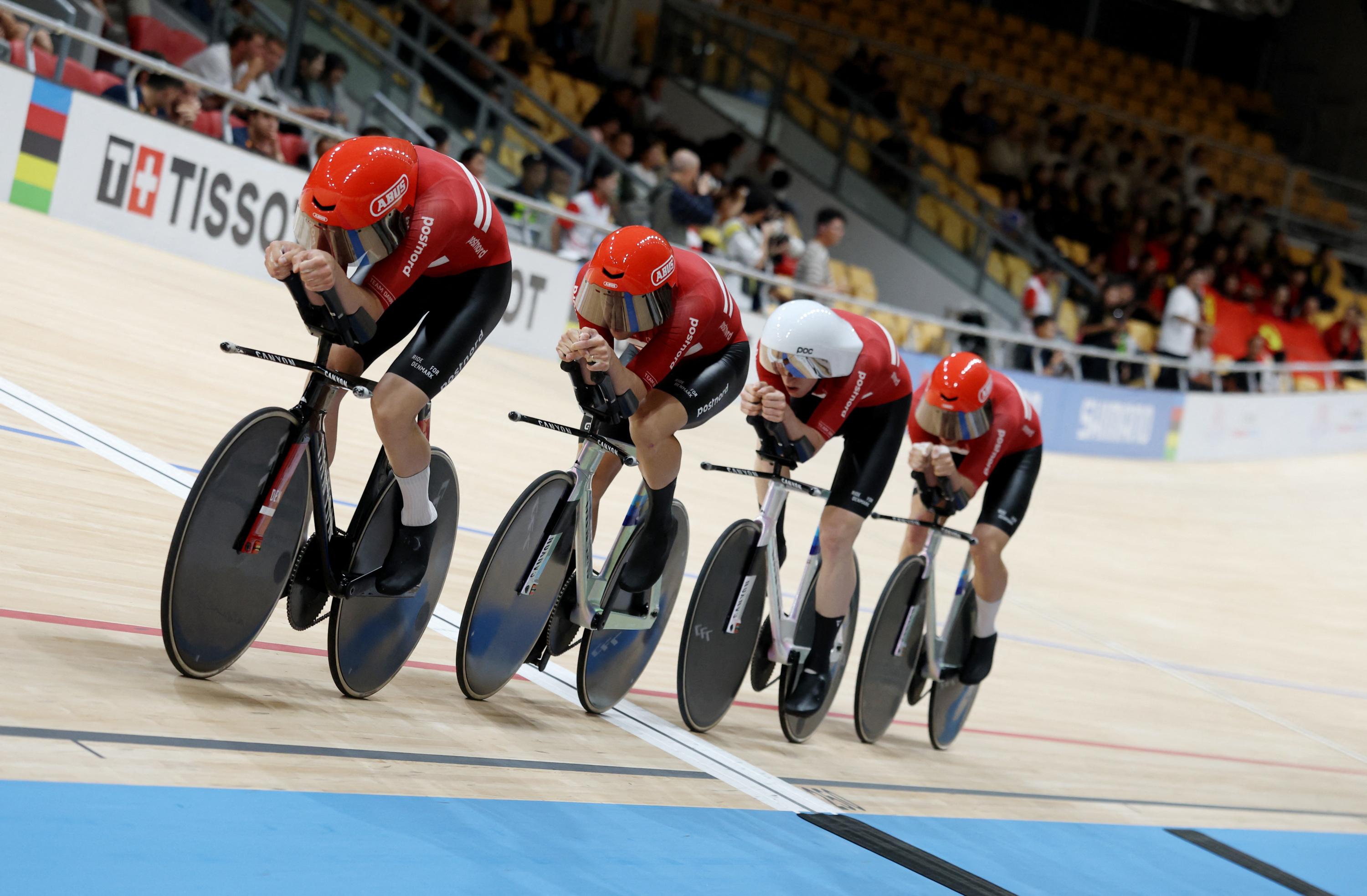 Cyclisme sur piste : le Danemark remporte la course à l'américaine aux Mondiaux