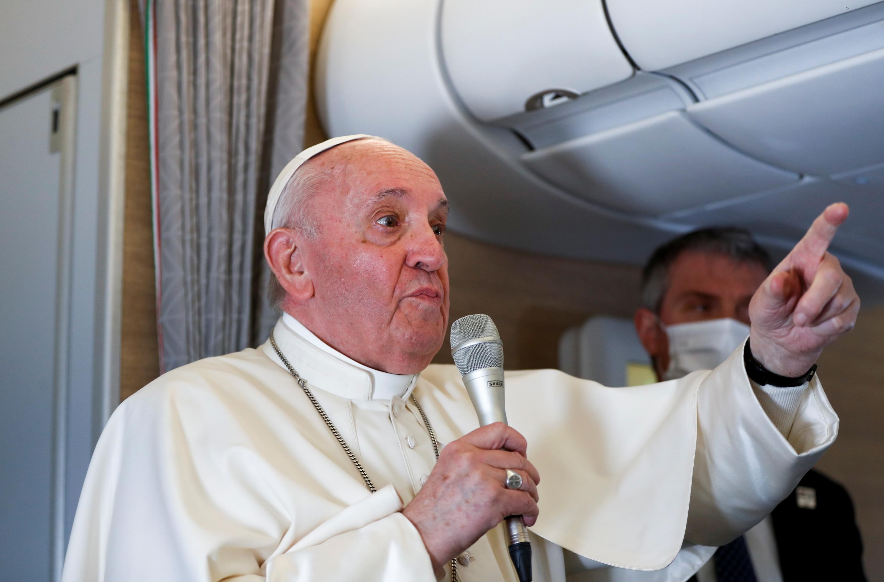 Femmes Sante Islam Ce Qu A Dit Le Pape Francois Dans L Avion A Son Retour D Irak
