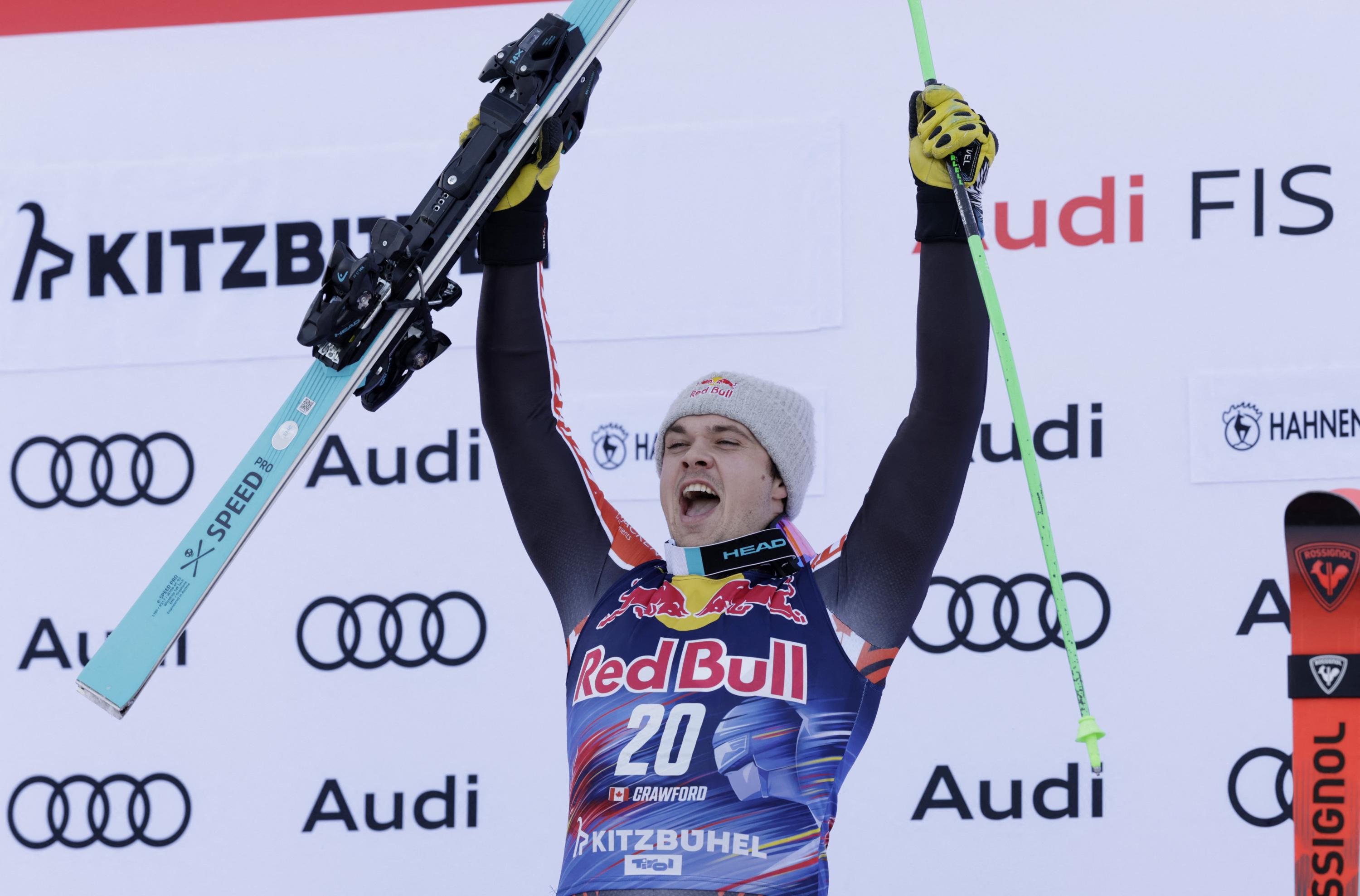 Ski alpin : James Crawford, première tonitruante sur la descente de Kitzbühel