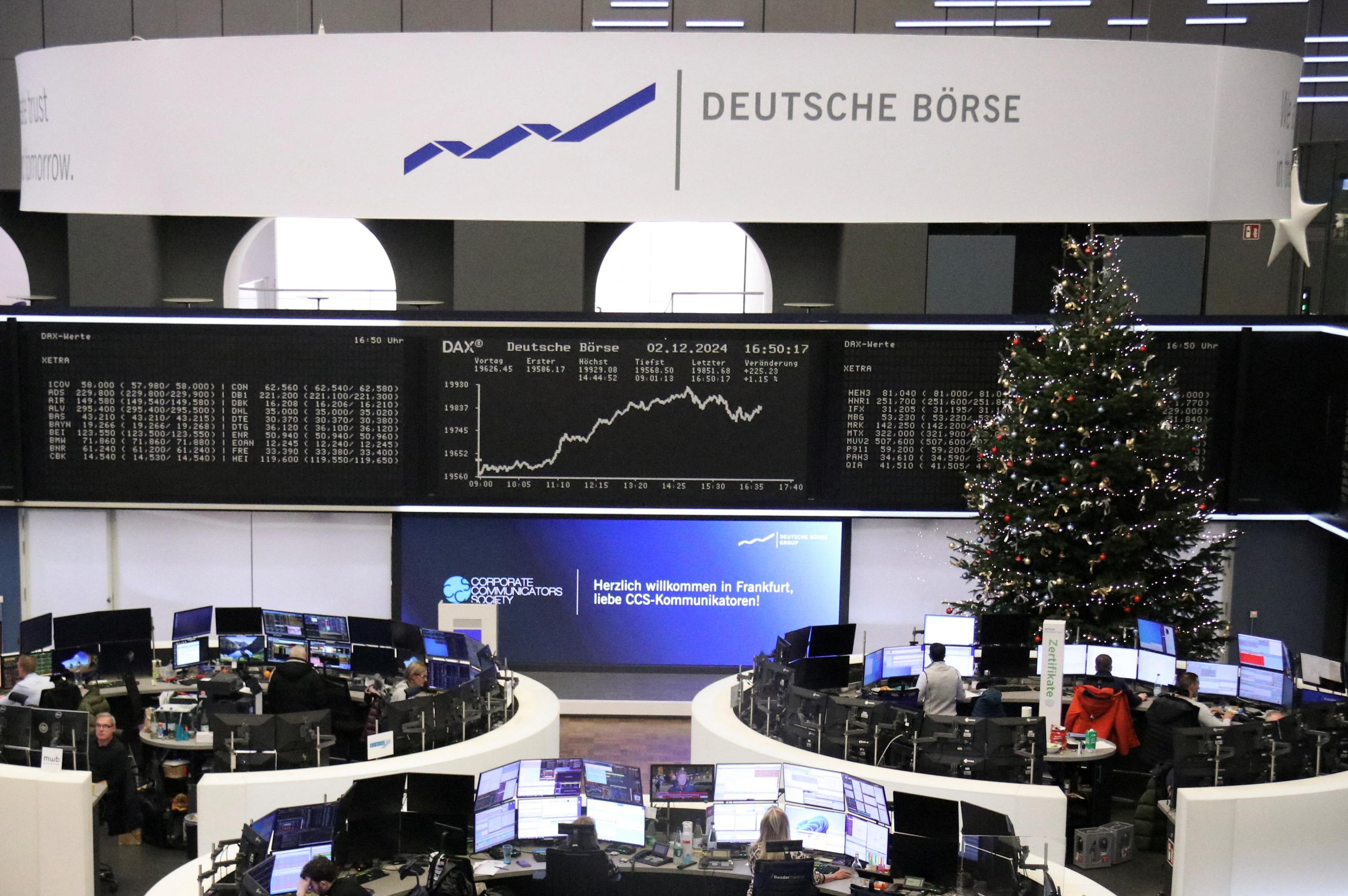 Bourse de Francfort : le Dax 40 dépasse pour la première fois les 20.000 points