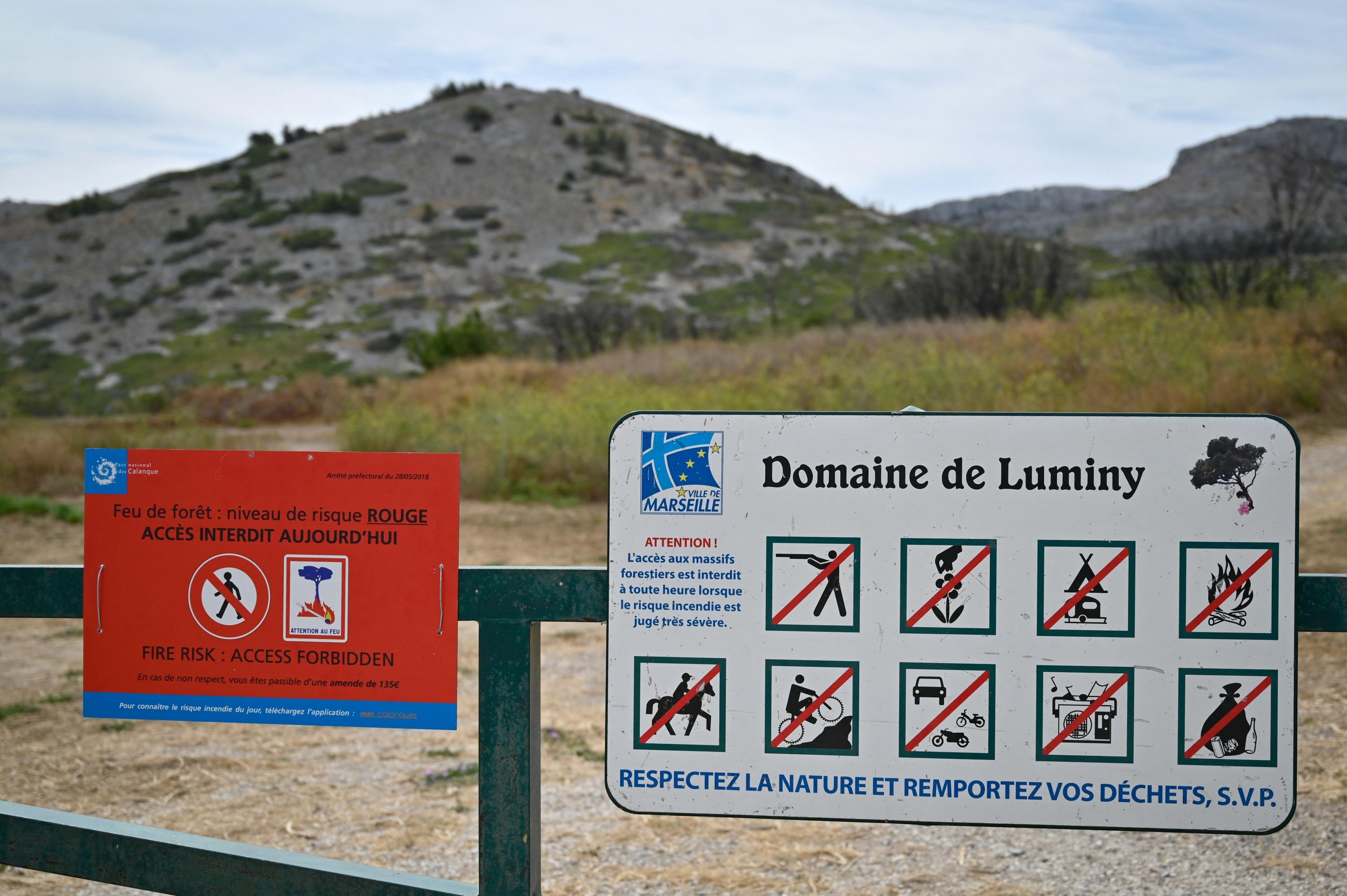 Marseille : un homme soupçonné d’incendies criminels dans les Calanques mis en examen et écroué