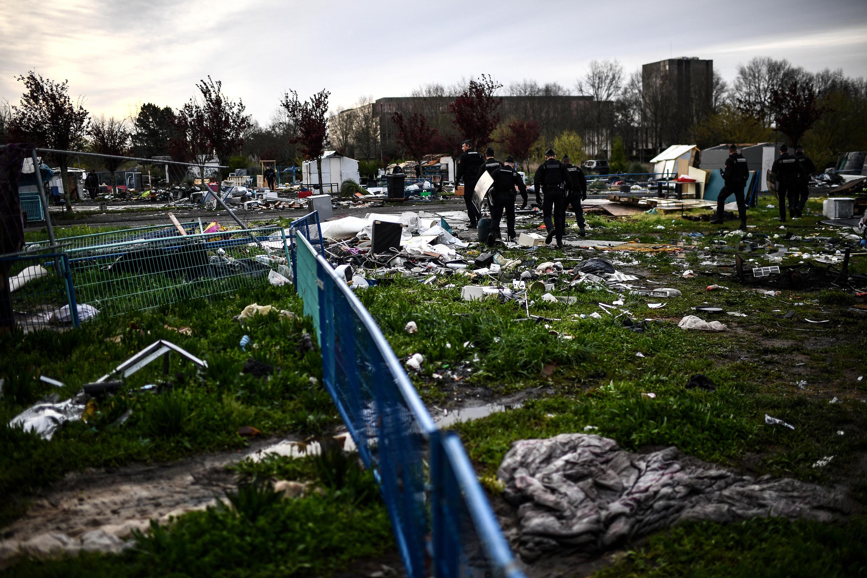 Près de Bordeaux, un squat occupé par des travailleurs saisonniers évacué