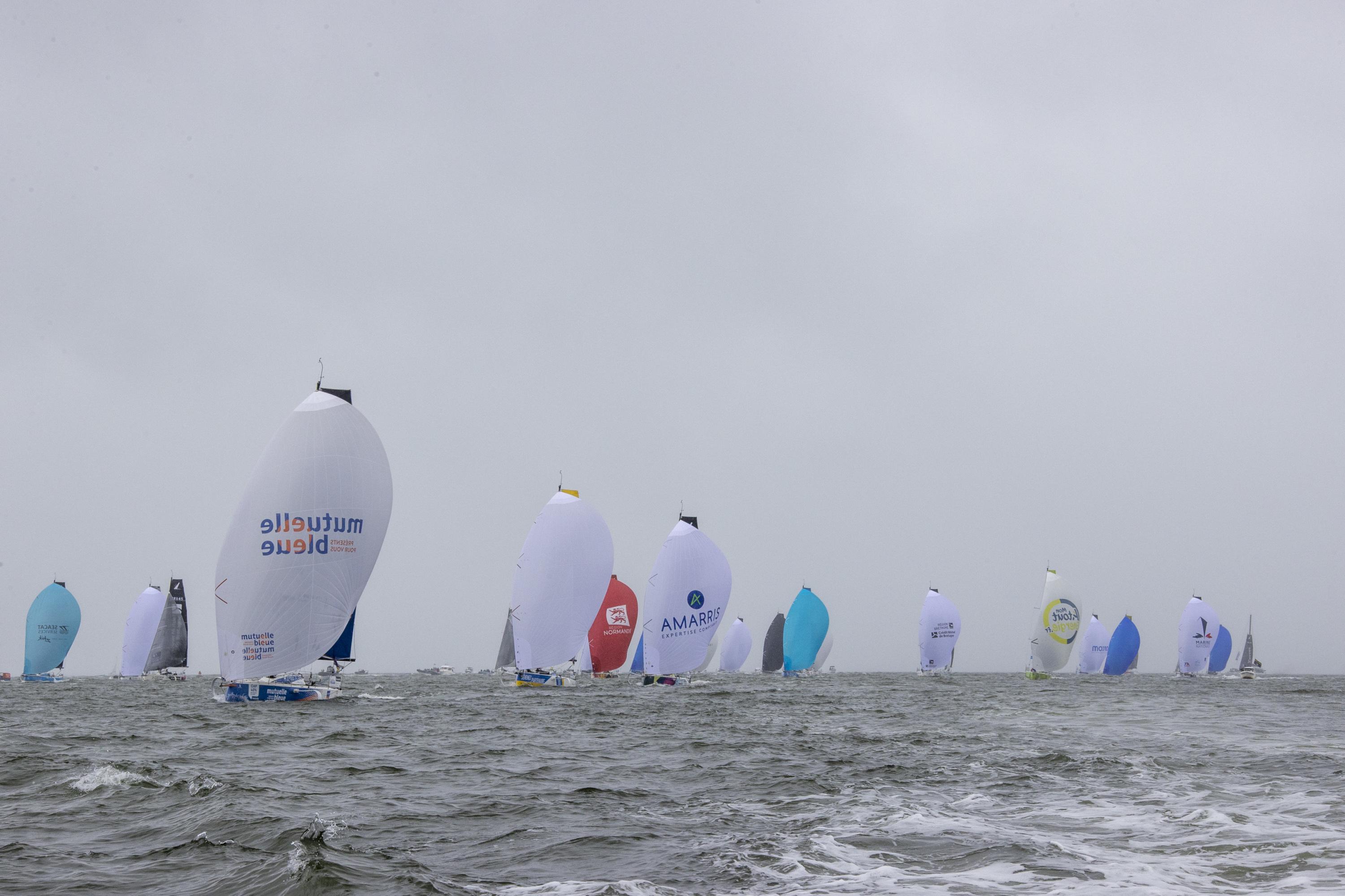 Voile : le départ de la 55e Solitaire du Figaro a été donné en baie de Seine