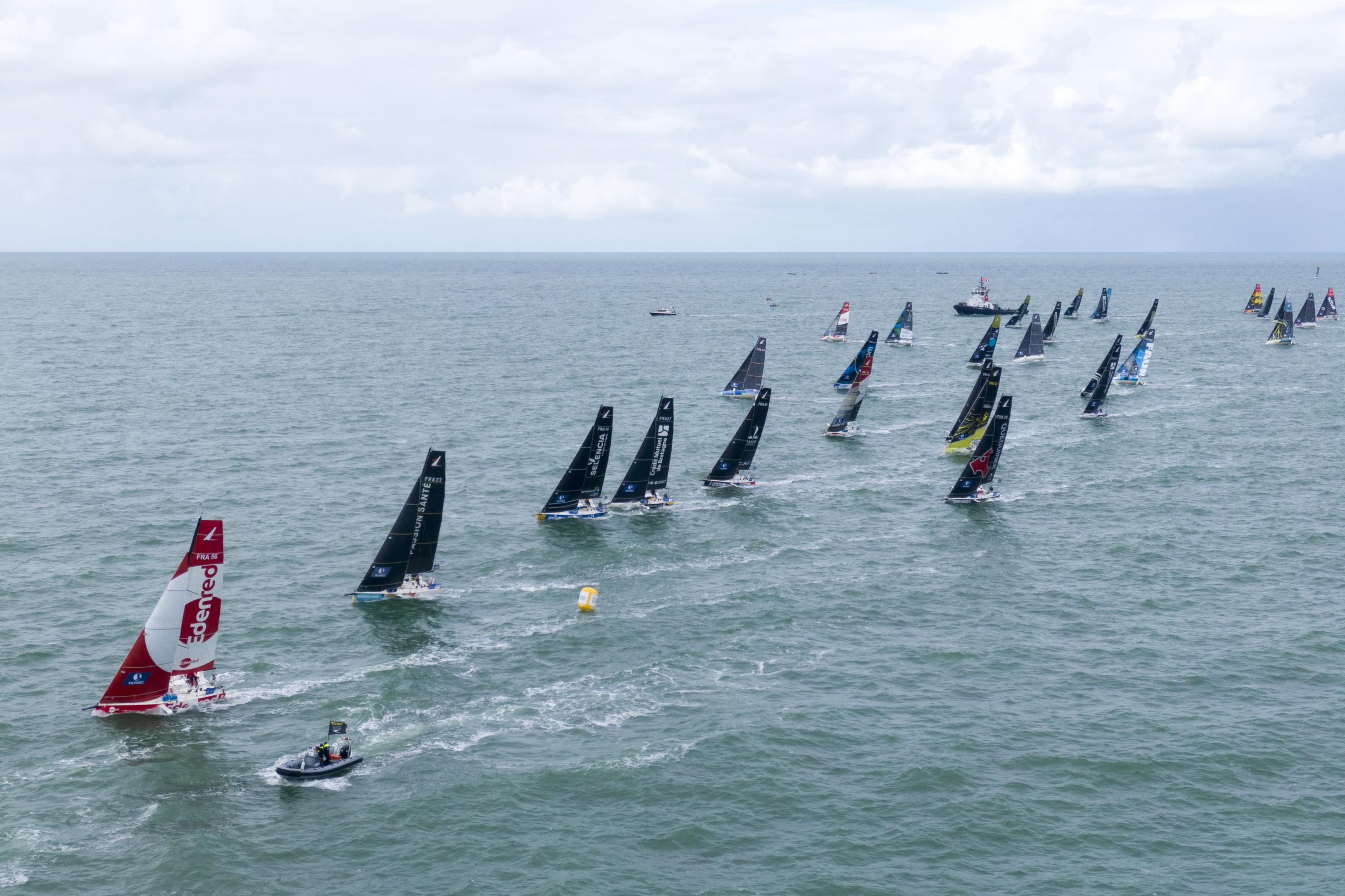 Solitaire du Figaro Paprec : une longue route devant les étraves