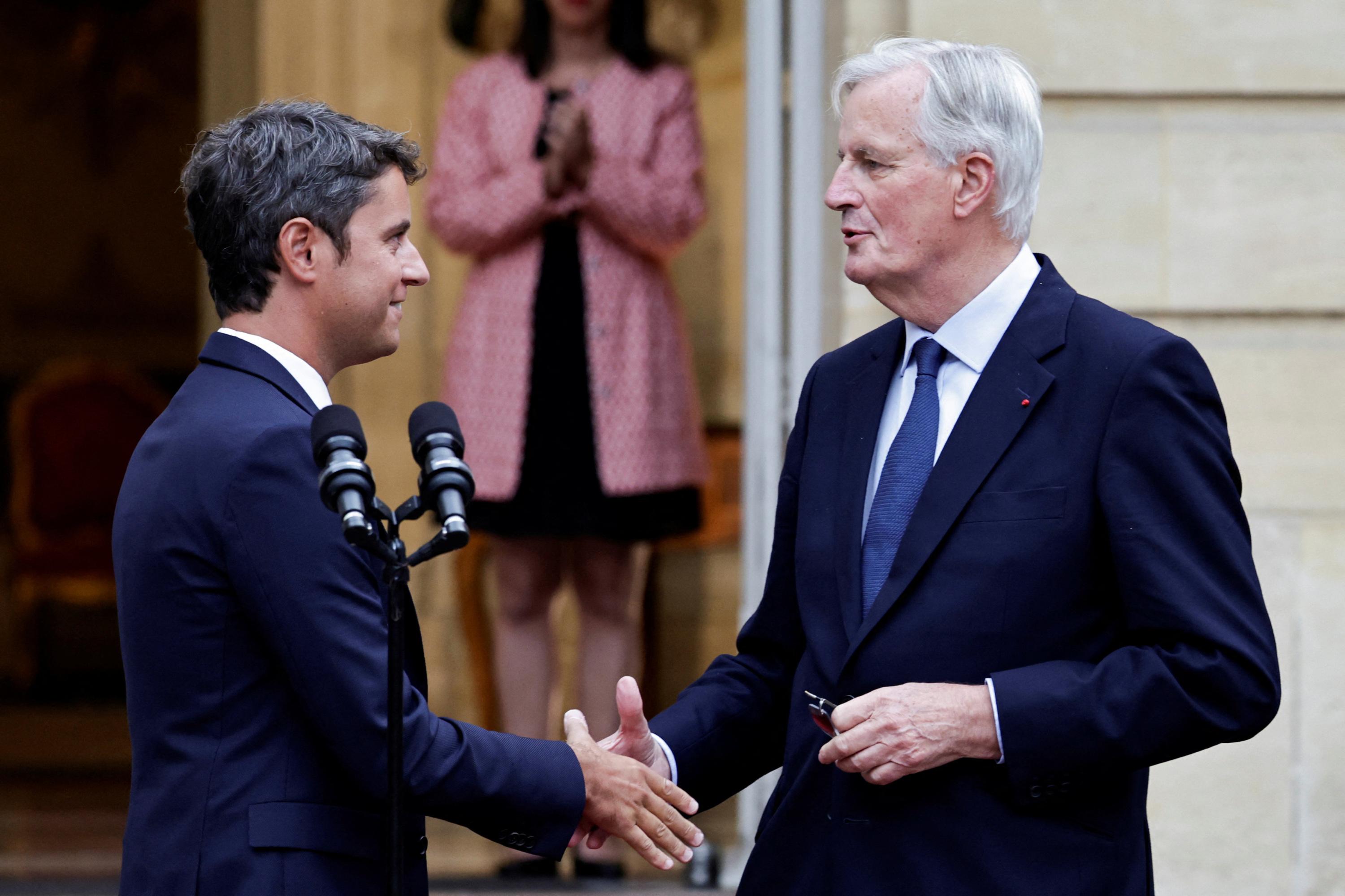 Devant les troupes macronistes, Michel Barnier promet «un nouveau gouvernement, pas un remaniement»