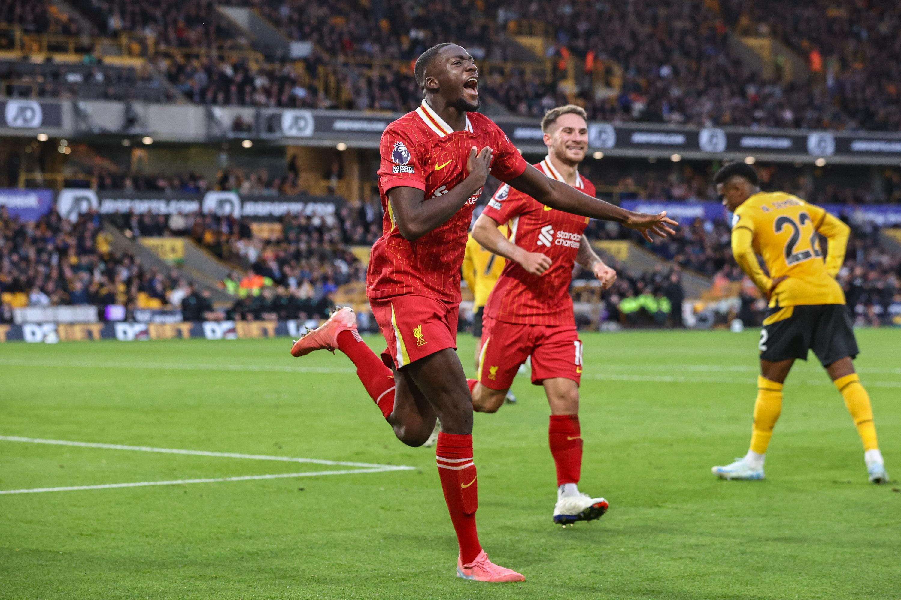 Premier League : Konaté buteur, Liverpool s’impose chez les Wolves et prend la tête