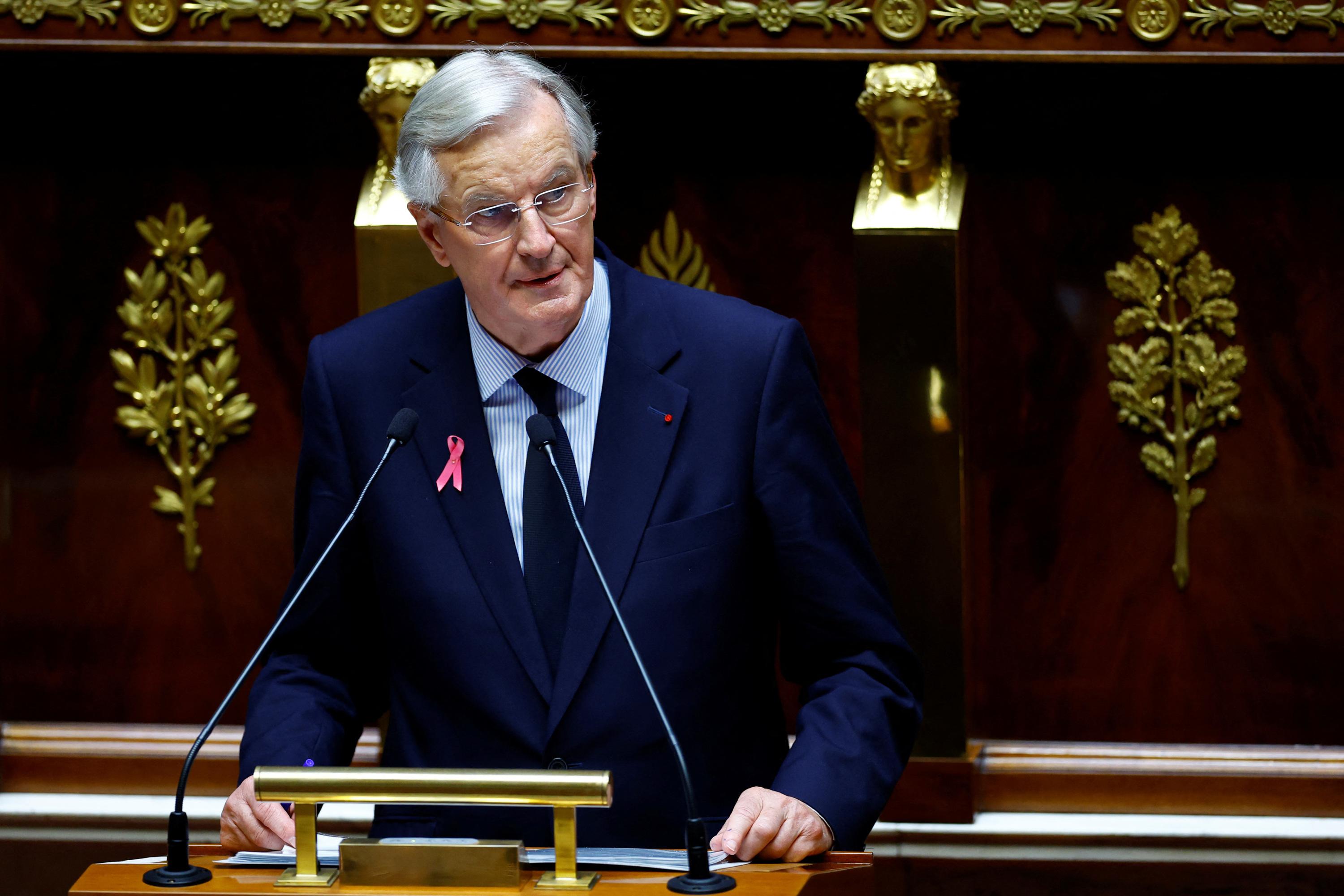 Discours de politique générale&nbsp;: Michel Barnier rappelle la nécessité du «&nbsp;respect de l'État de droit&nbsp;»