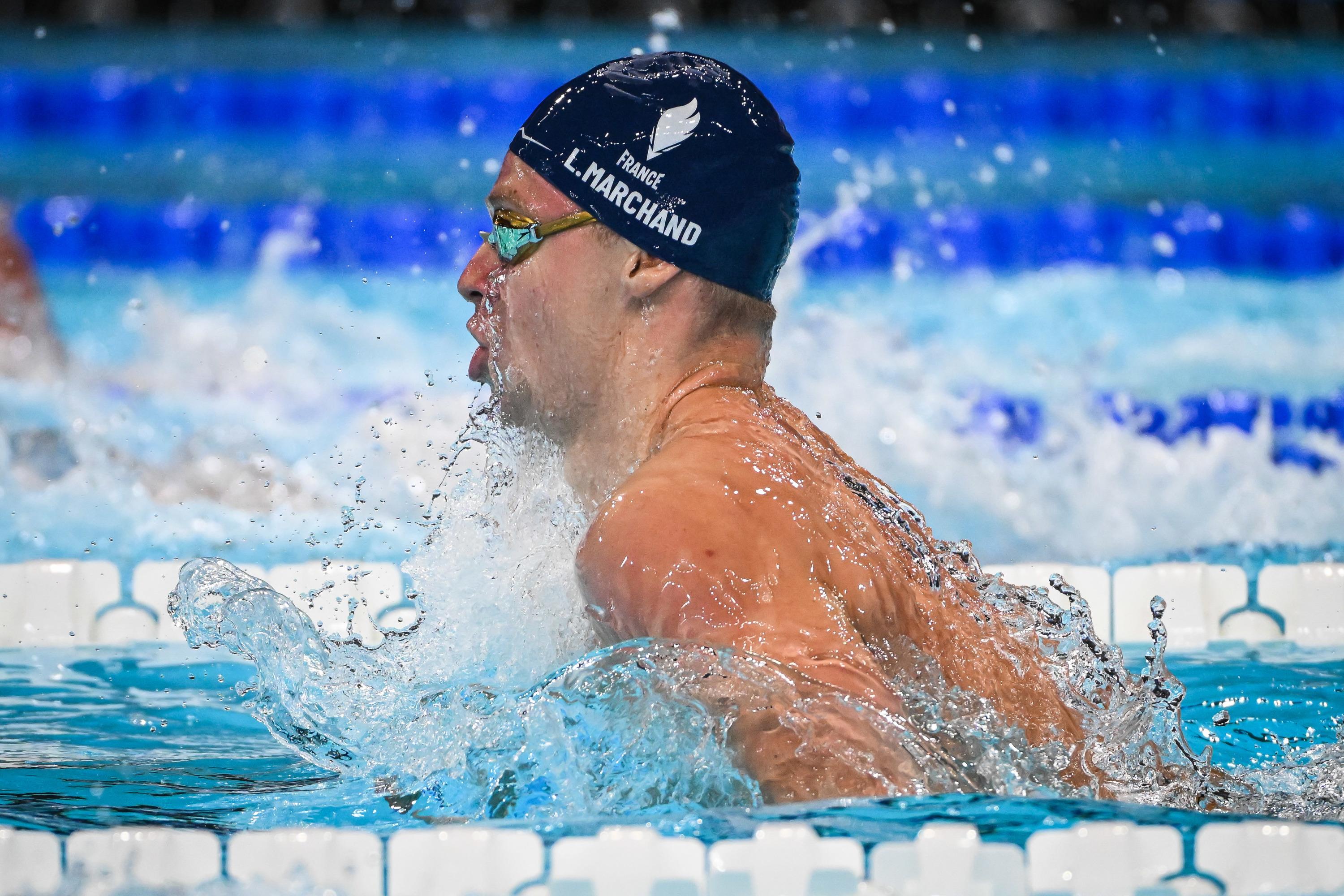 Natation : record du monde pour Léon Marchand