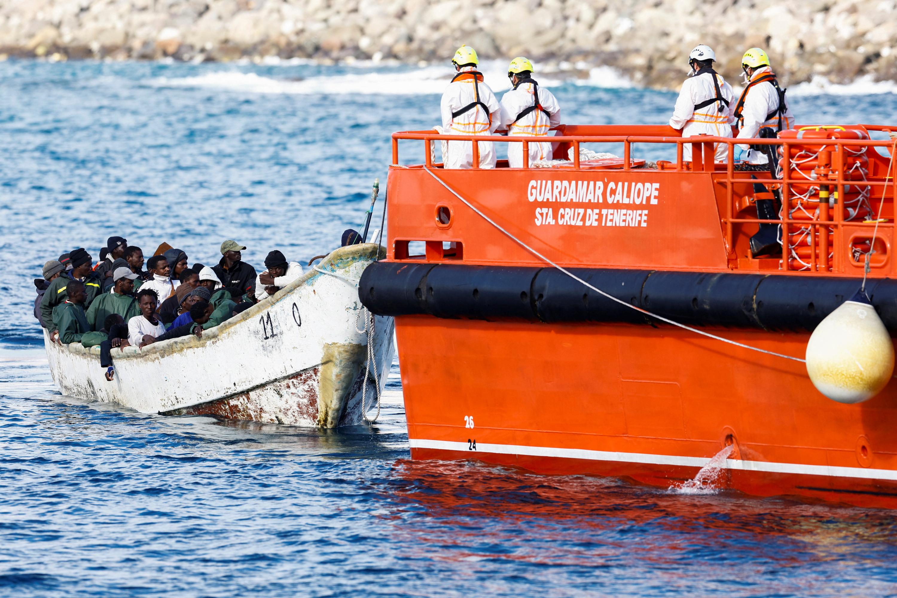 Espagne : 46.843 migrants irréguliers sont arrivés aux îles Canaries en 2024, un record