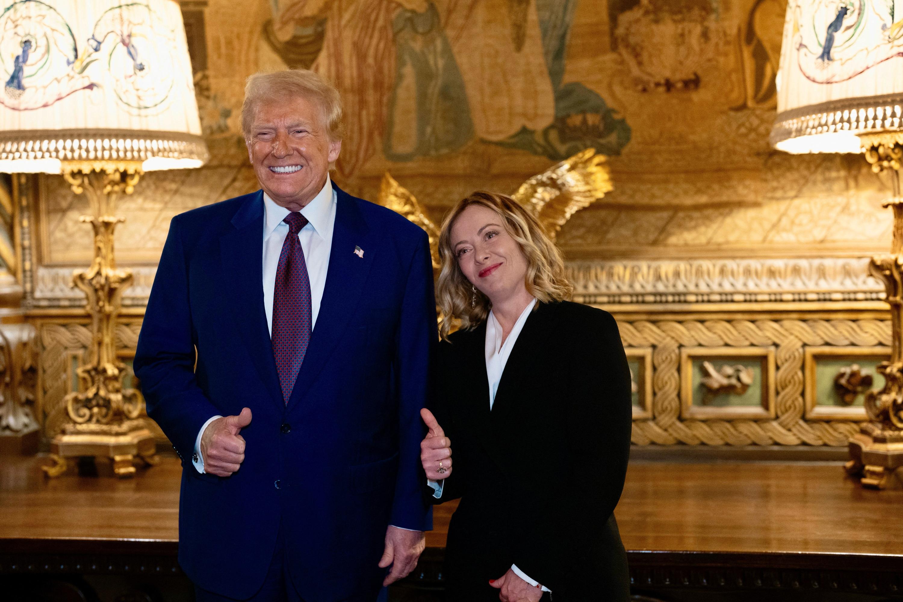 Giorgia Meloni rend visite à Donald Trump dans sa résidence de Floride