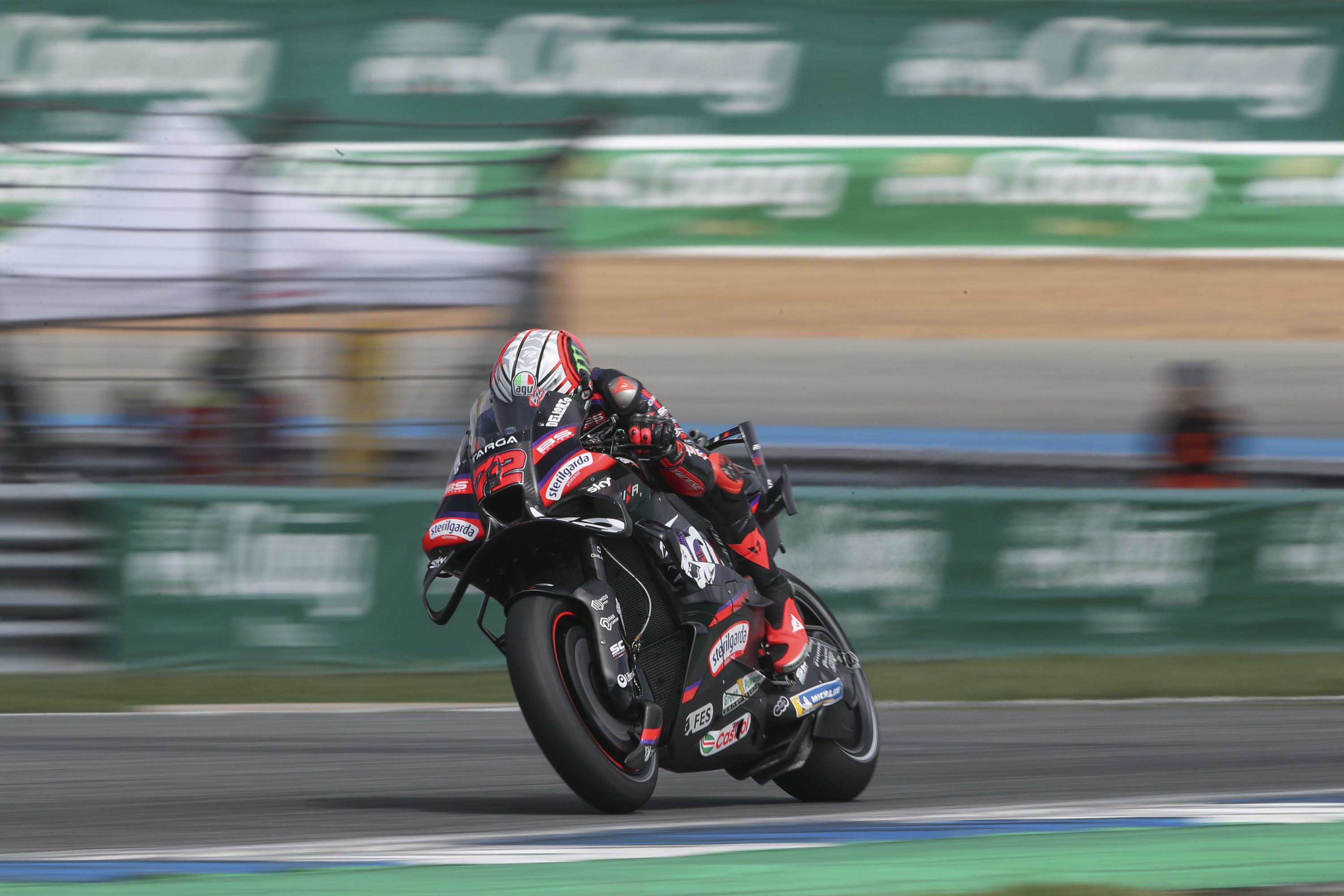 MotoGP : malgré une chute, Marco Bezzecchi en pole devant Marc Marquez en Thaïlande