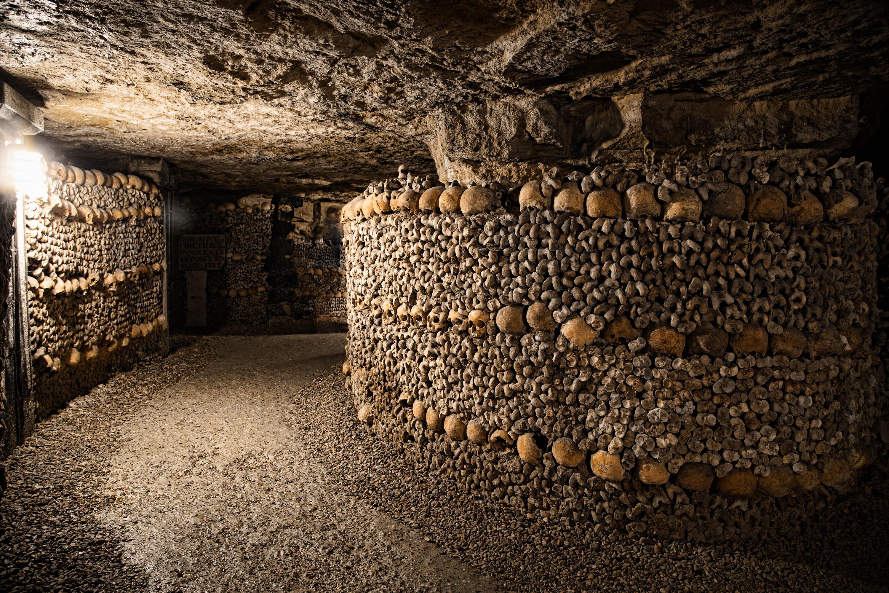 Touristes, fans de musique… le public éclectique des catacombes de Paris