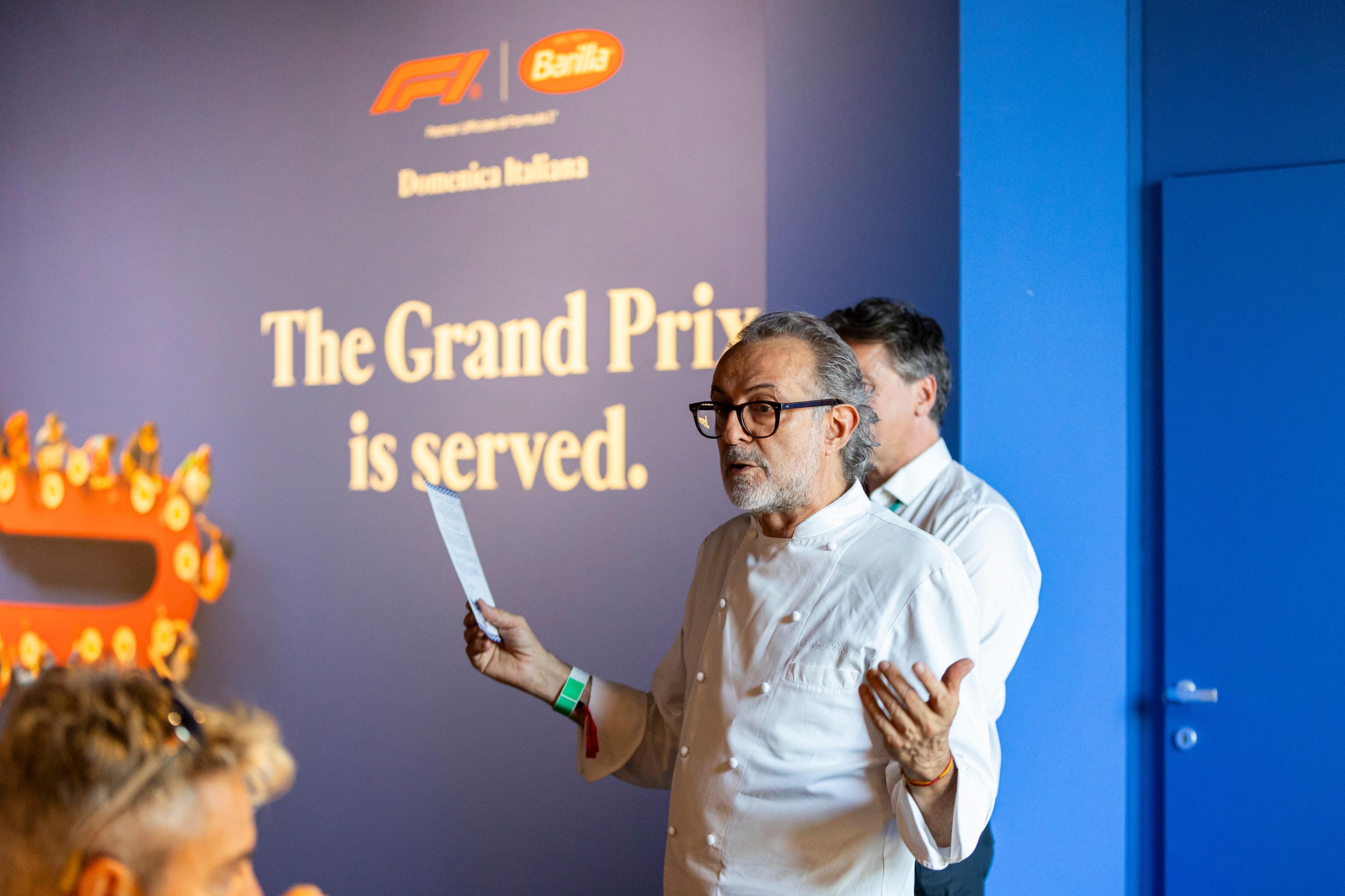 «L’un des plus grands défis de ma vie» : on était au dîner du chef étoilé Massimo Bottura sur le mythique circuit de Monza