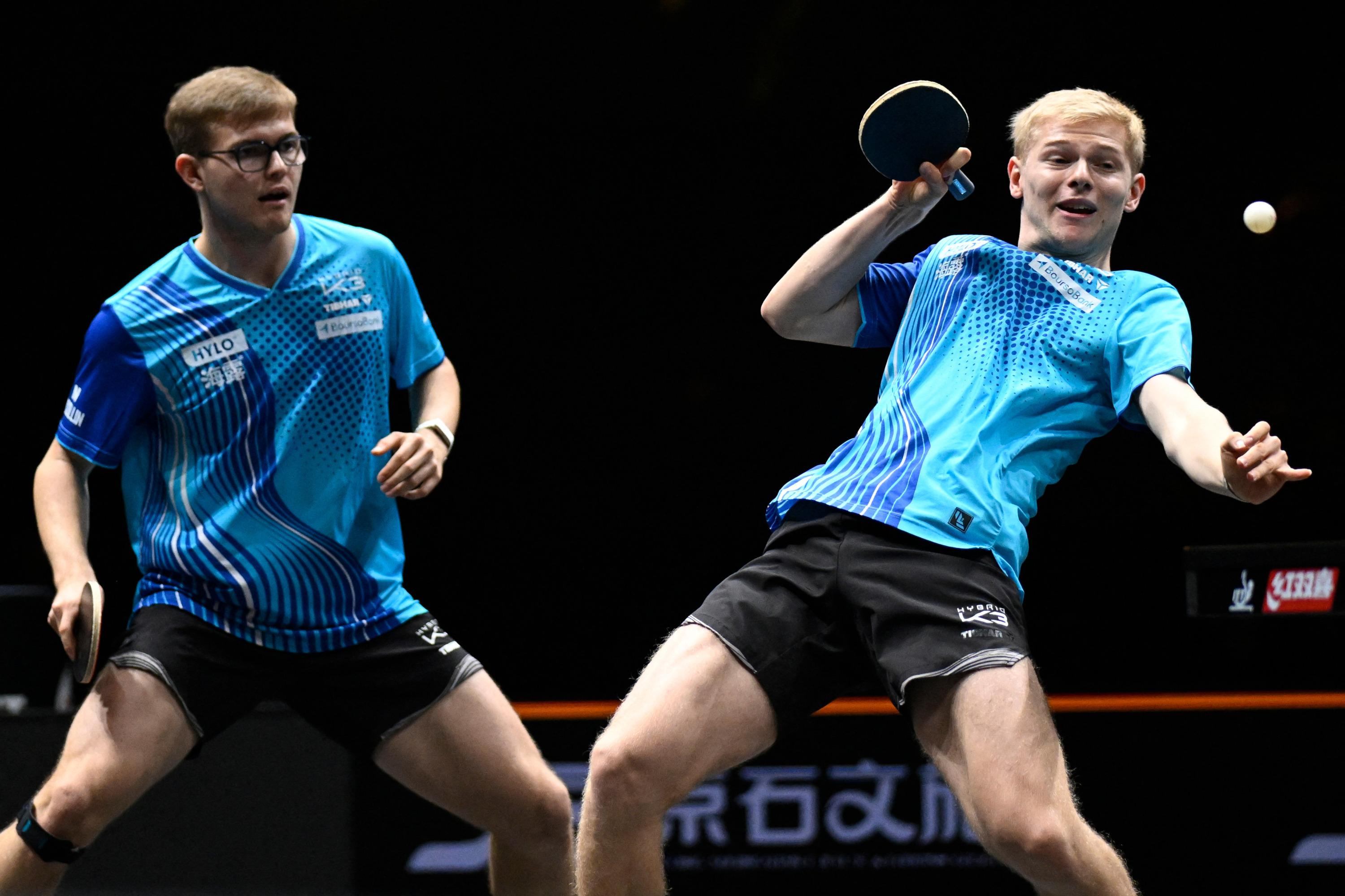 Tennis de table : les frères Lebrun dominés en finale du Smash de Chine