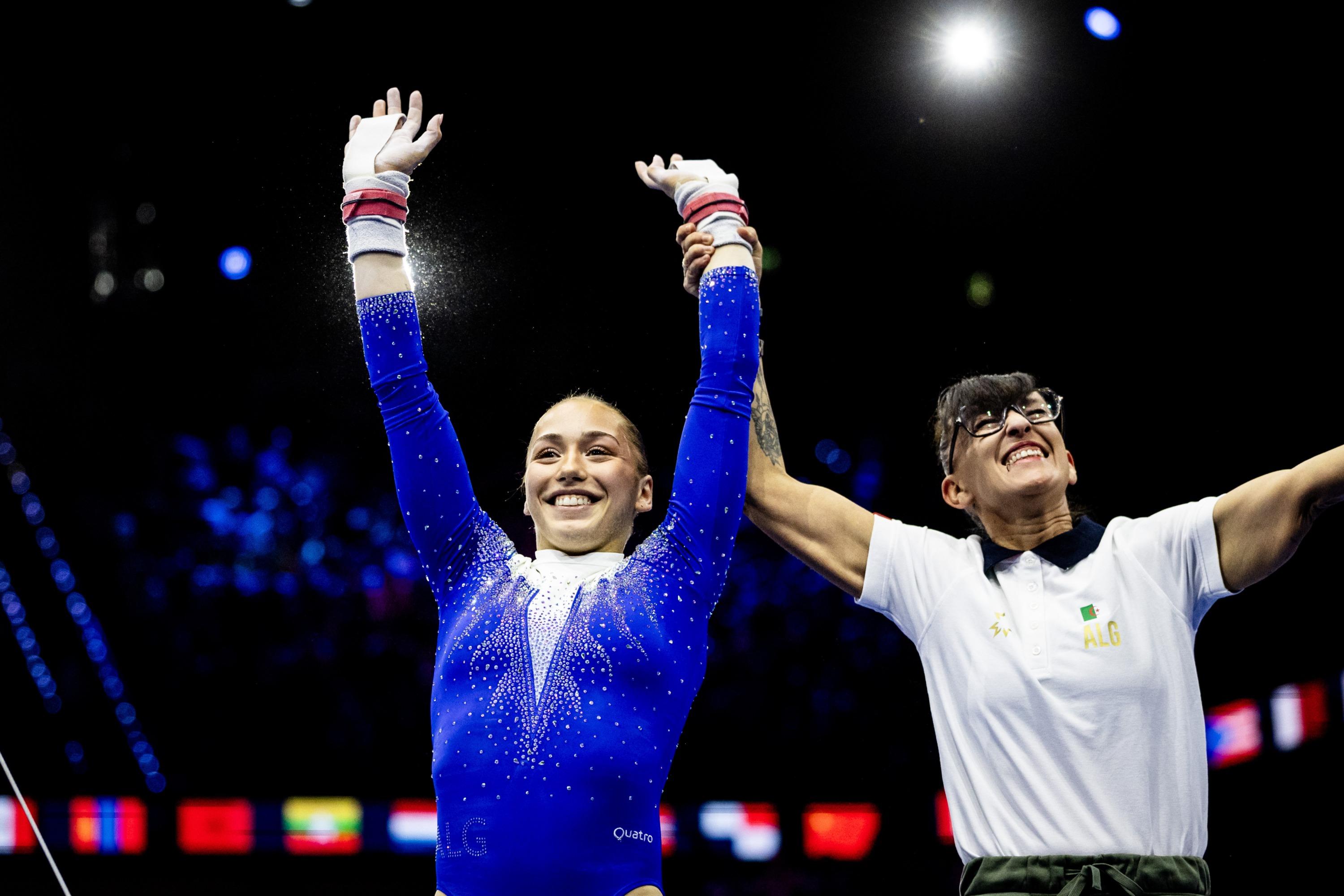Gymnastique : l’Algérienne Kaylia Nemour conserve sa couronne mondiale aux mondiaux