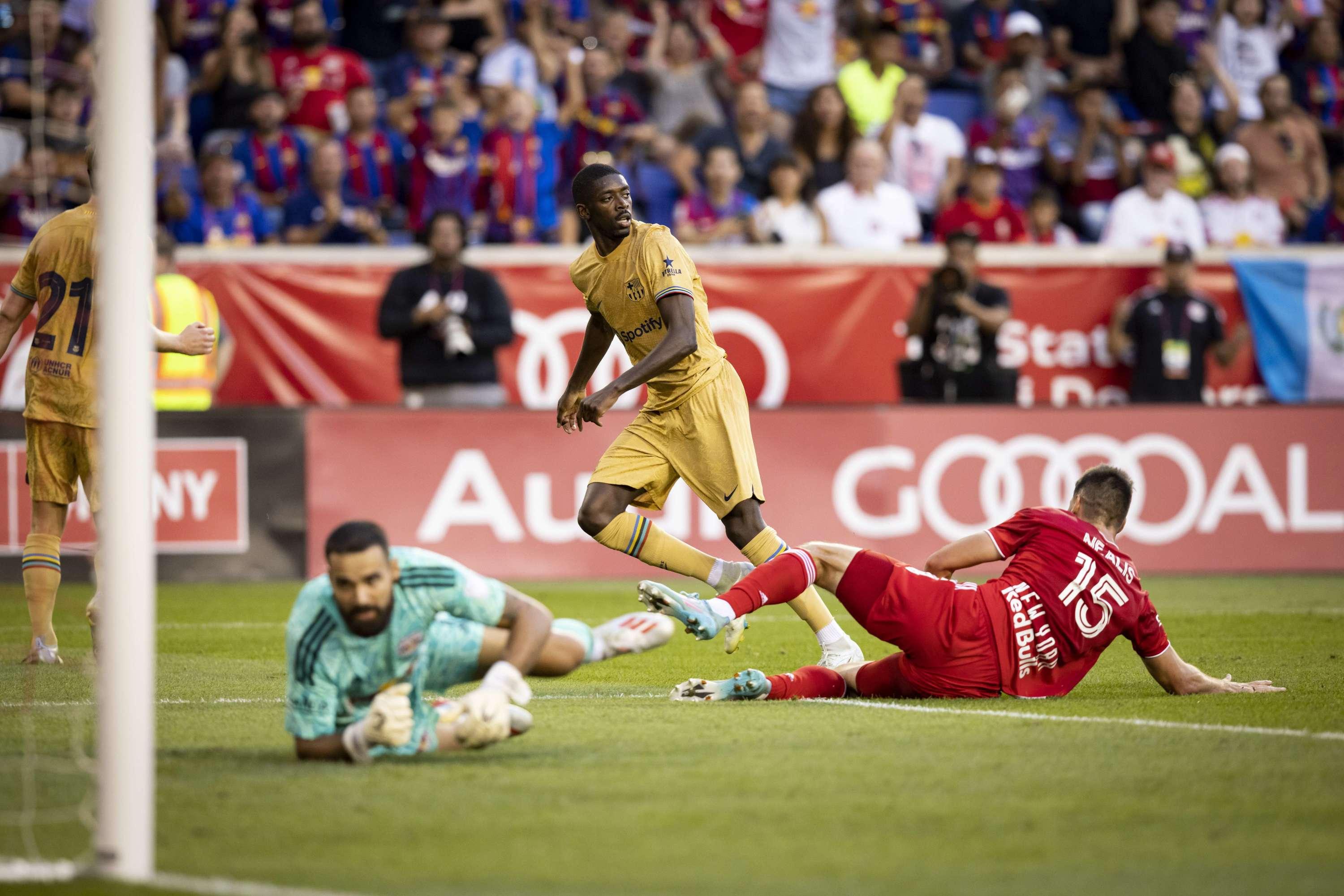Football : avec un Dembélé intenable, le Barça domine les New York Red Bulls