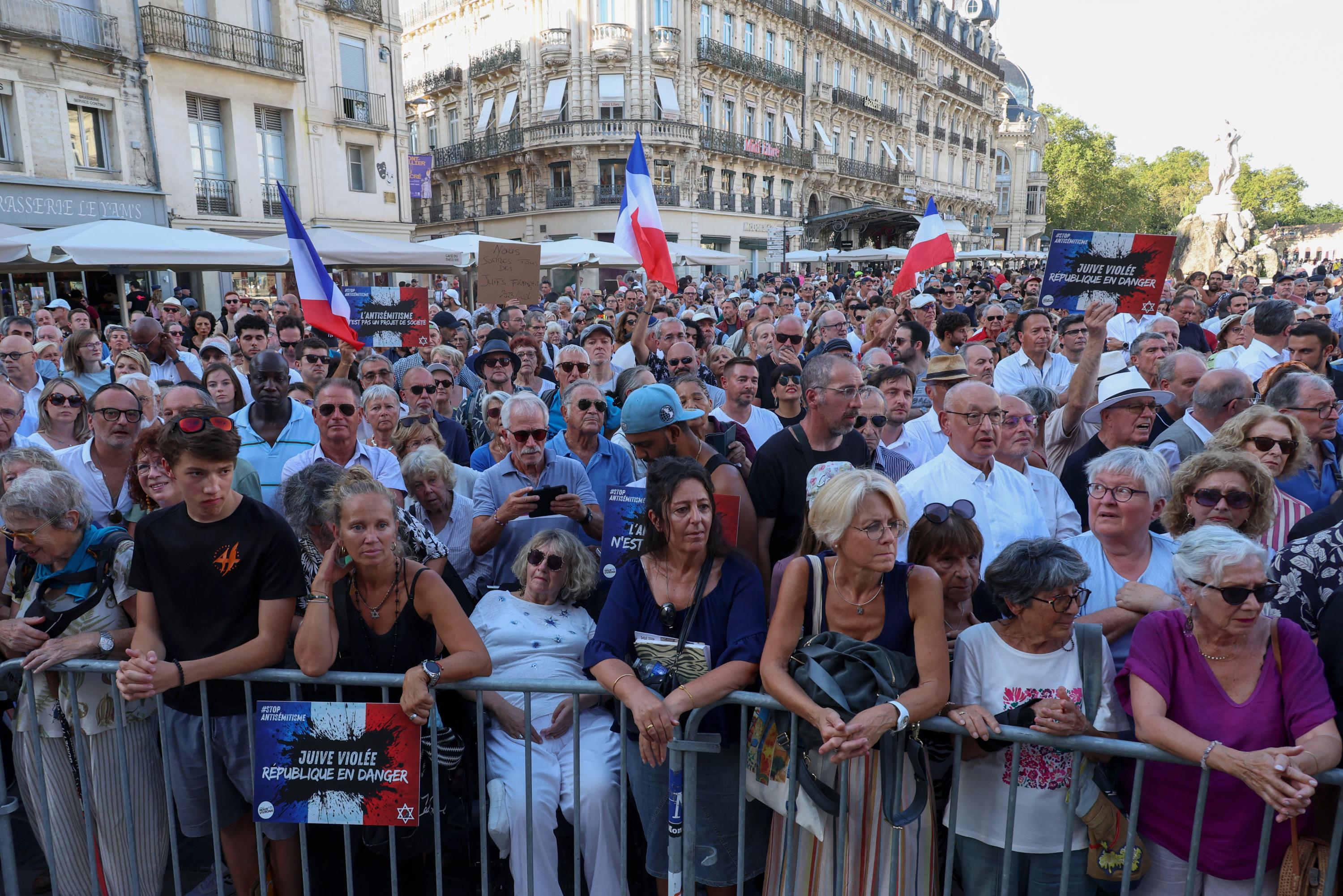 Synagogue de la Grande-Motte : un millier de personnes se réunissent contre l'antisémitisme à Montpellier