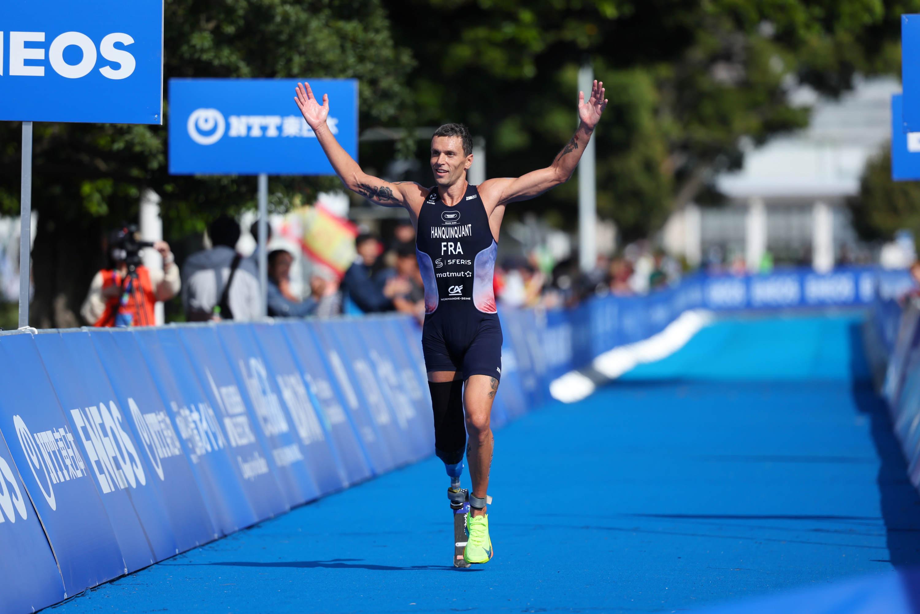 Jeux paralympiques : après le drapeau et la flamme, Alexis Hanquinquant peut rêver d’un doublé en or en triathlon