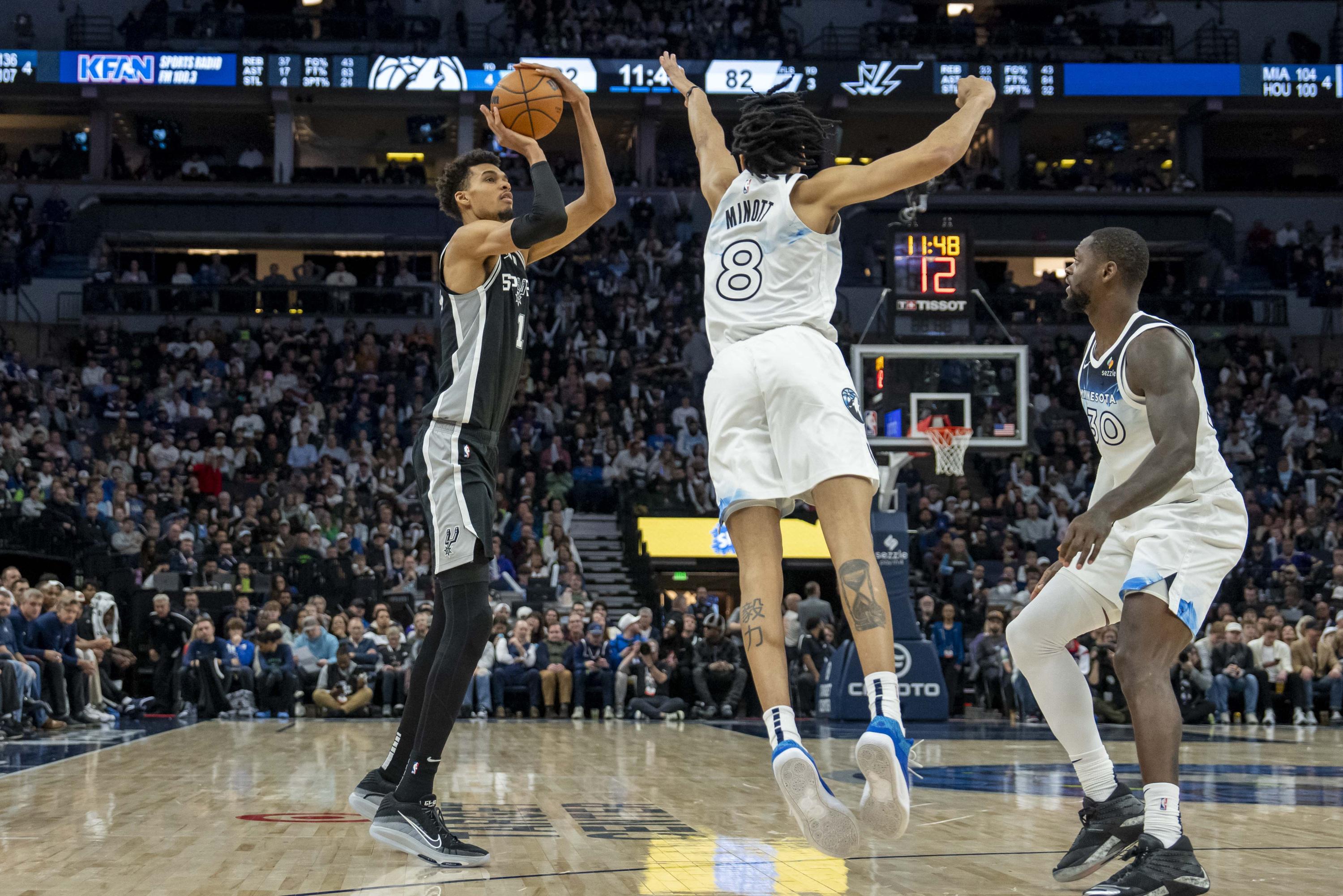 NBA : Wembanyama et les Spurs s’inclinent face à Minnesota