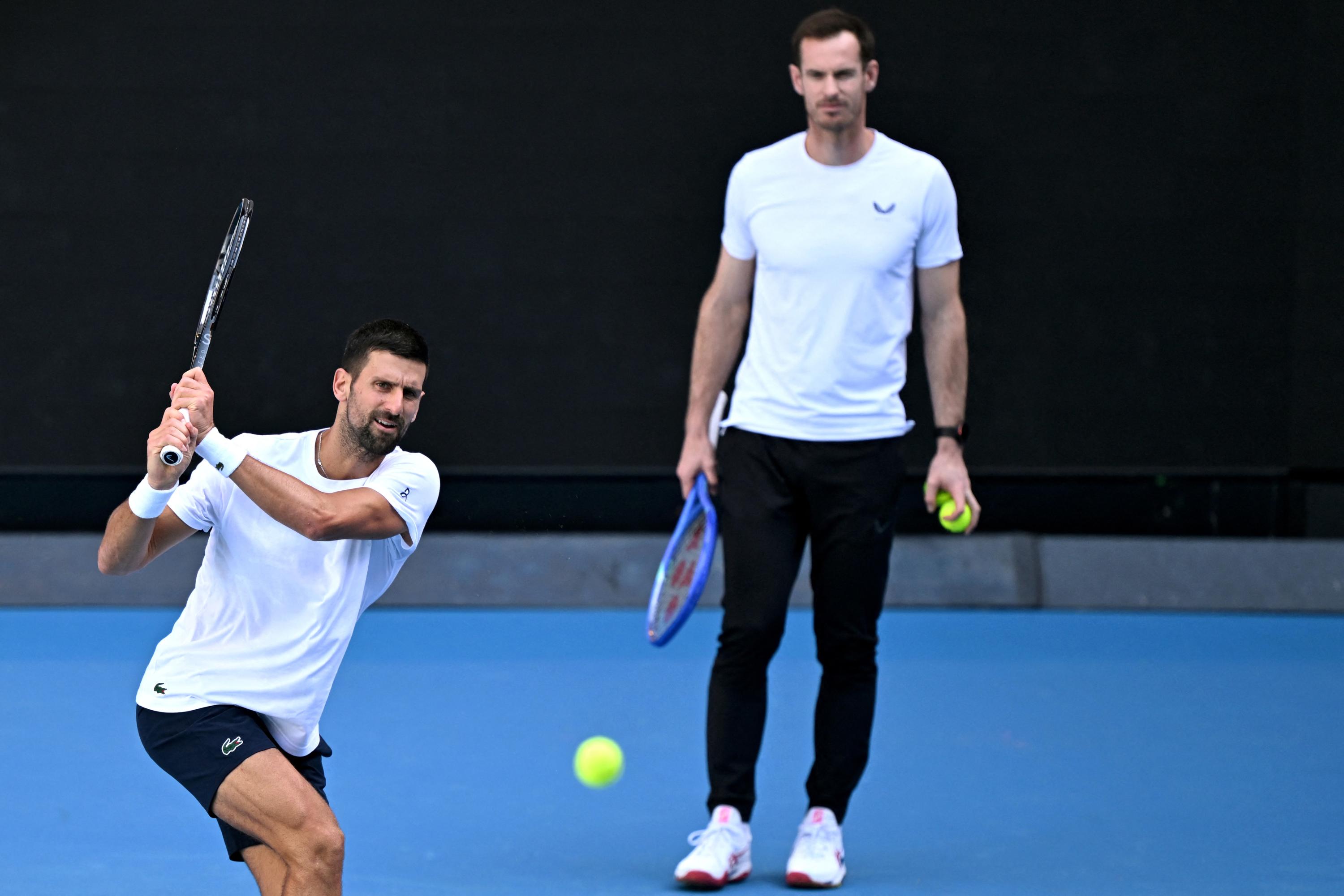 Open d’Australie : en vidéo, le premier entraînement du duo Djokovic-Murray à Melbourne