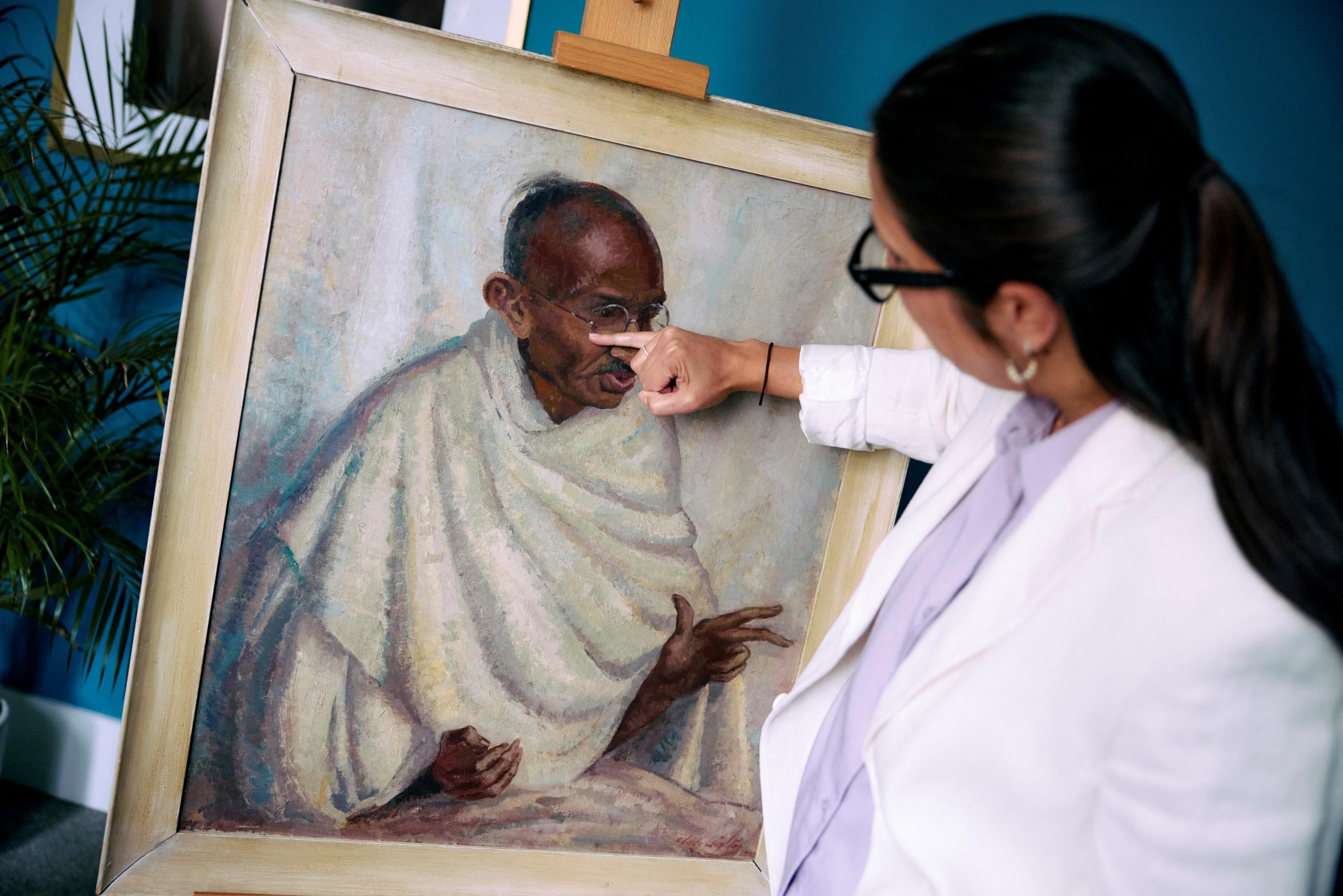 À Londres, un rare portrait de Gandhi adjugé plus de 176 600 euros