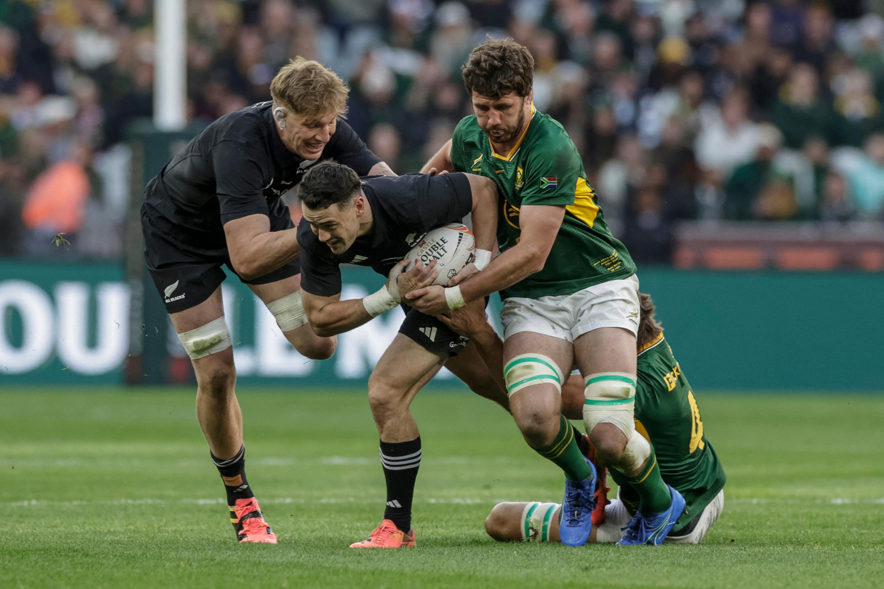 EN DIRECT - Afrique du Sud-Nouvelle-Zélande : entame canon des Springboks face aux All Blacks