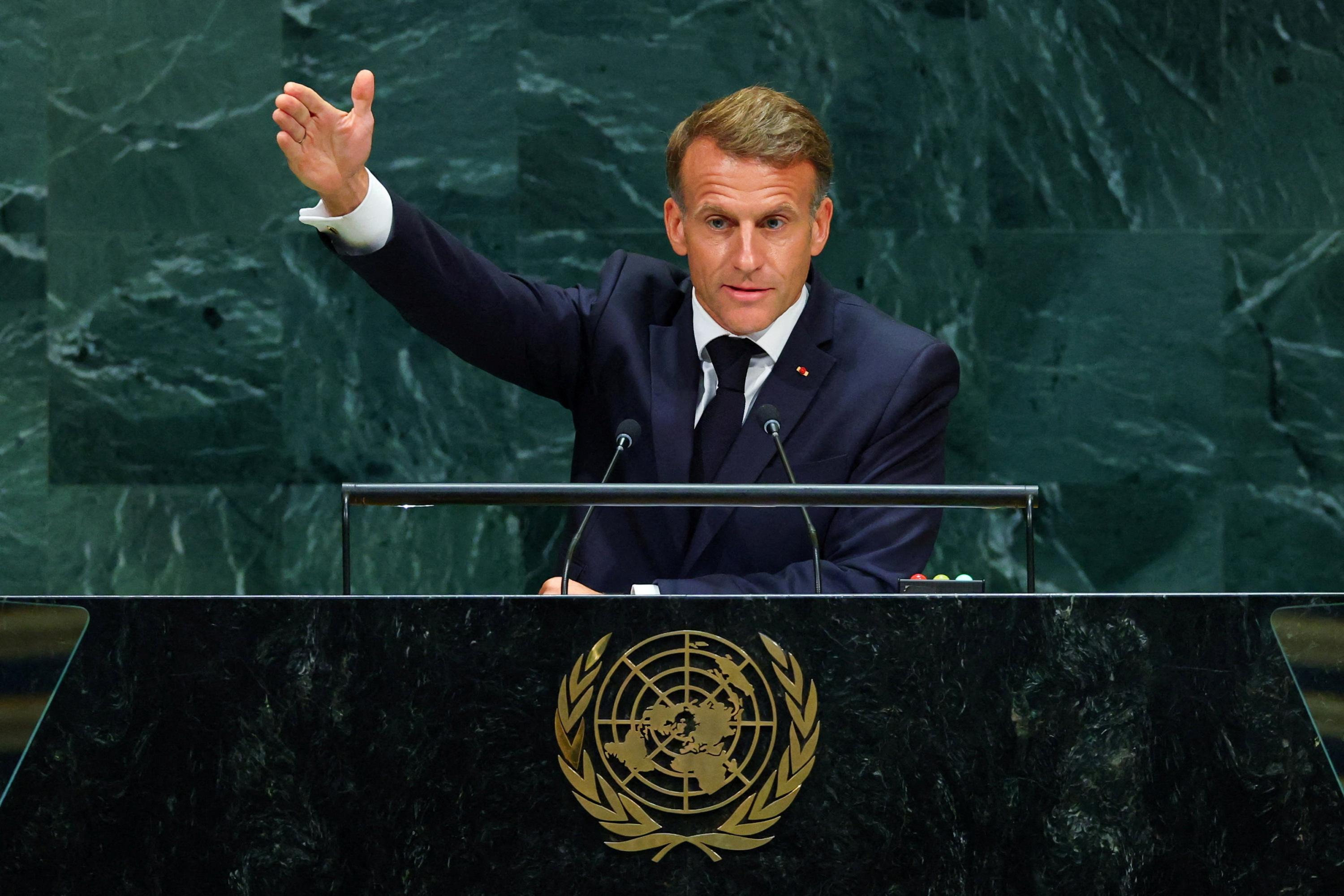 À l’ONU, la charge d’Emmanuel Macron contre Israël éclipsée par son erreur sur le Hamas