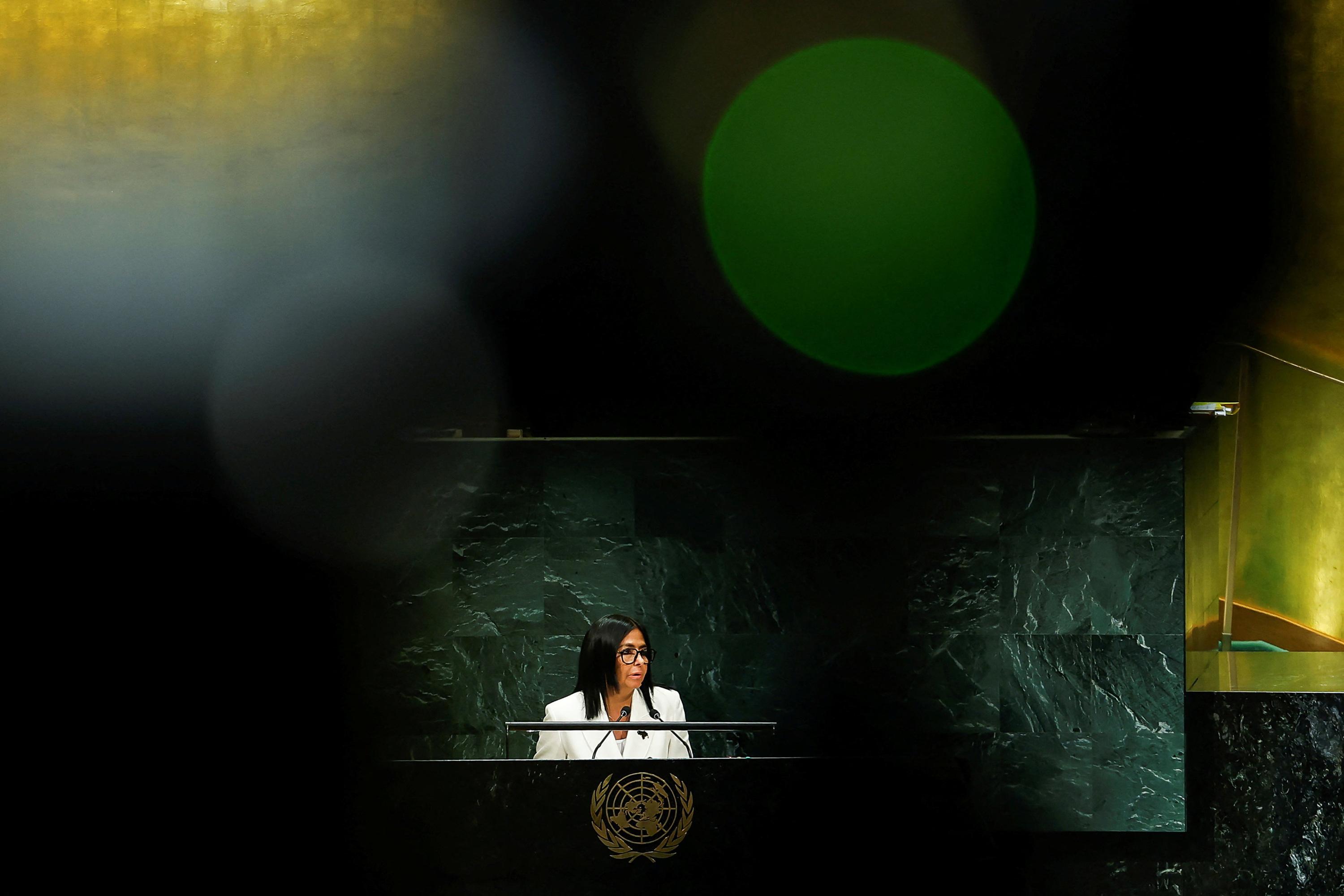 «Il y aura des élections au Venezuela», promet la présidente Delcy Rodriguez devant l'ONU