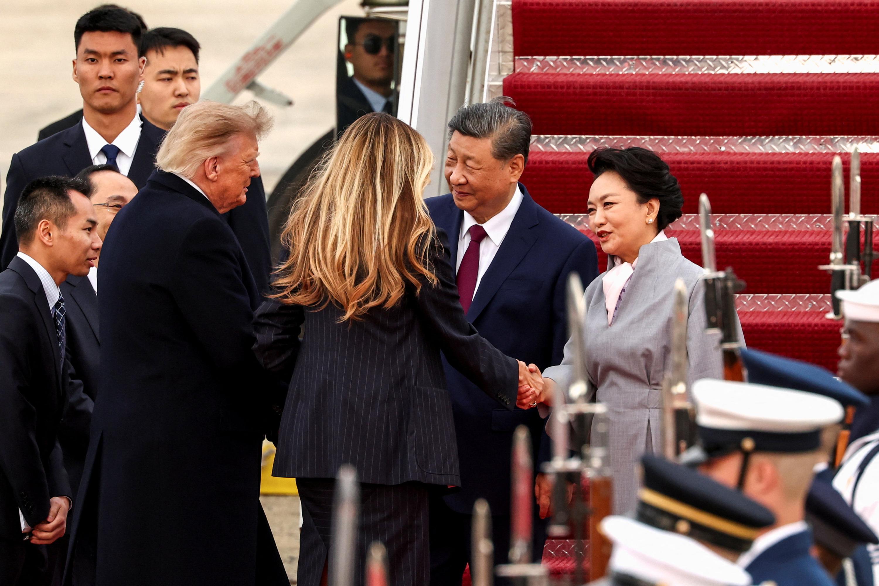 Le président chinois Xi Jinping est arrivé aux États-Unis pour une rencontre avec Donald Trump