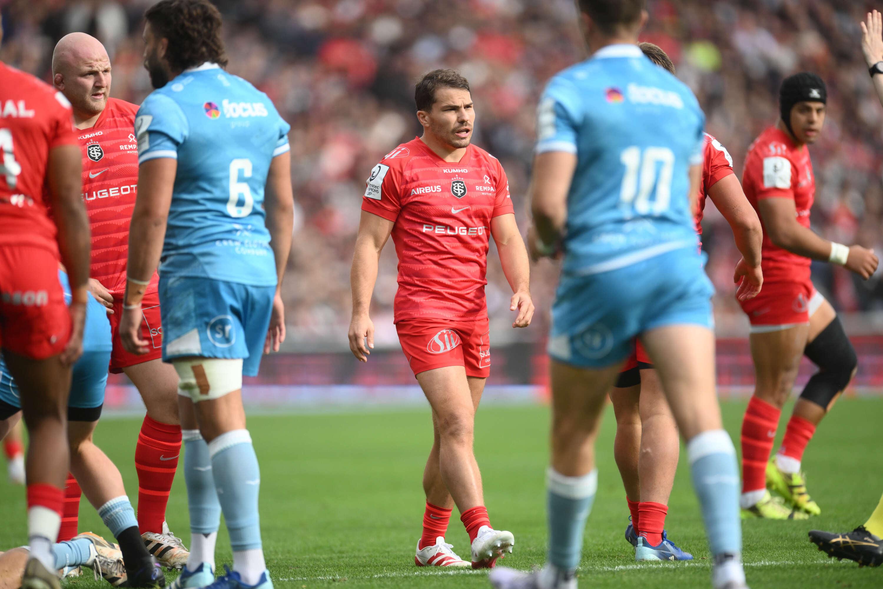 EN DIRECT – Toulouse-Exeter : carton rouge, cinq essais en une demi-heure… Dupont et les champions de France s’emploient au Stadium