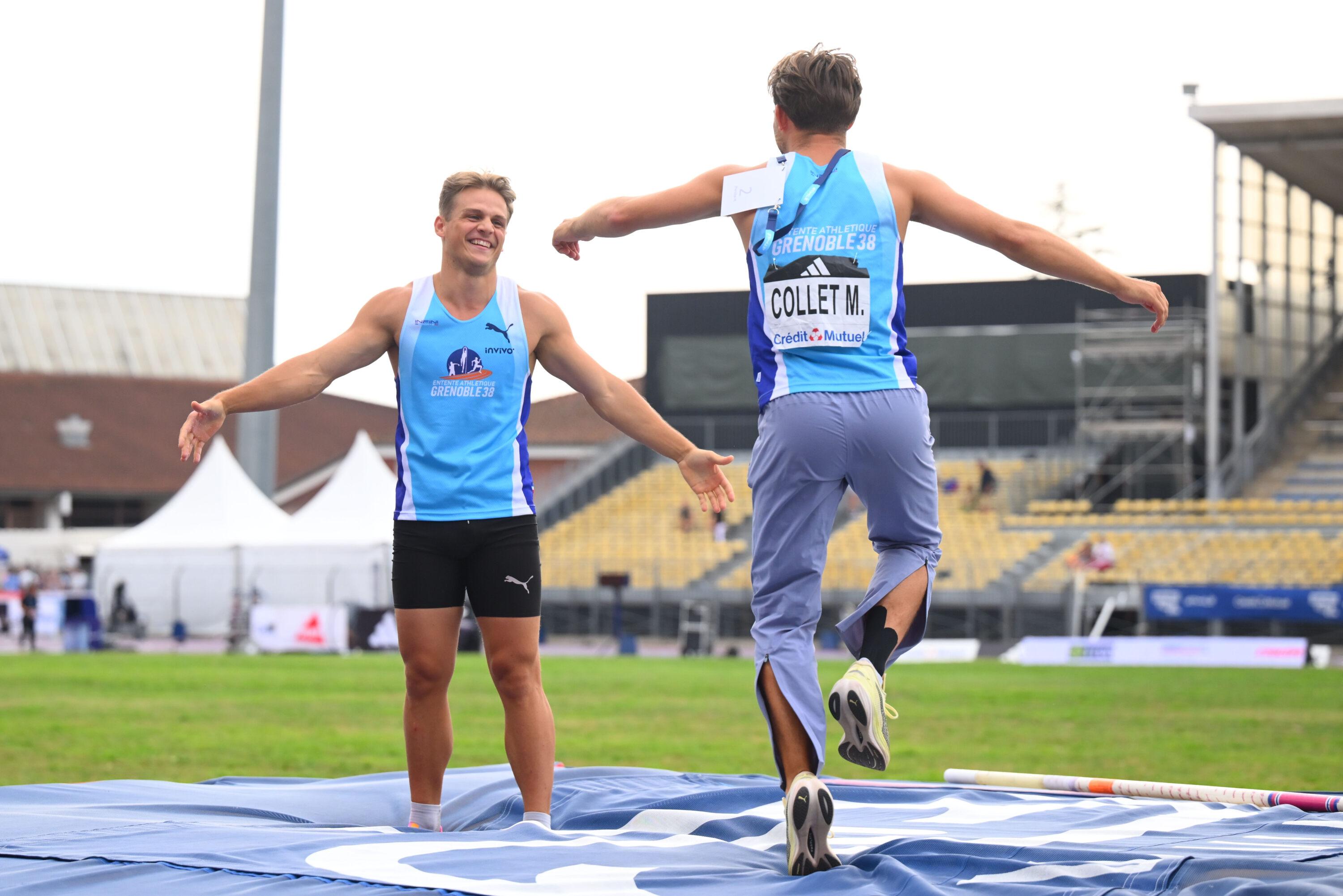 Athlétisme : Thibaut Collet sacré pour la quatrième fois champion de France de saut à la perche devant son grand frère Mathieu