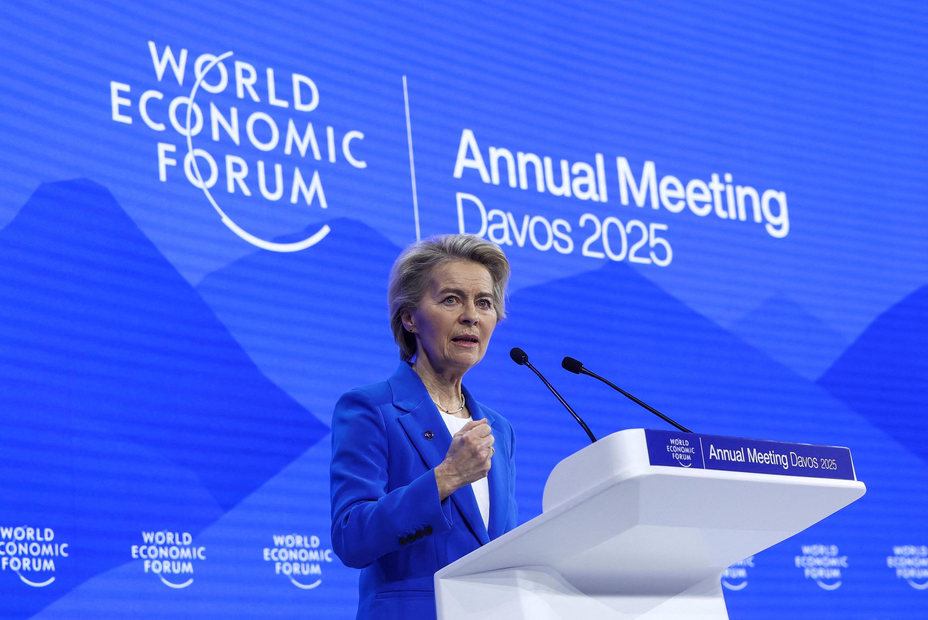 Forum de Davos : au lendemain du retour de Trump, von der Leyen tend la main à l’Inde et à la Chine