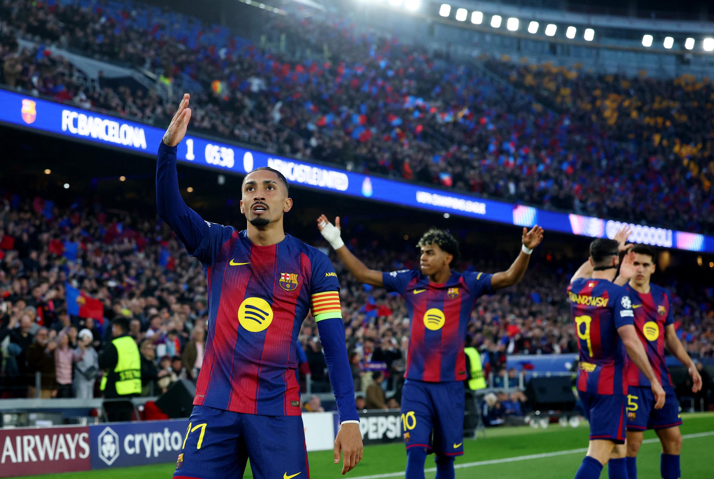 Ligue des champions : la Barça écrase Newcastle 7-2 et se qualifie pour les quarts