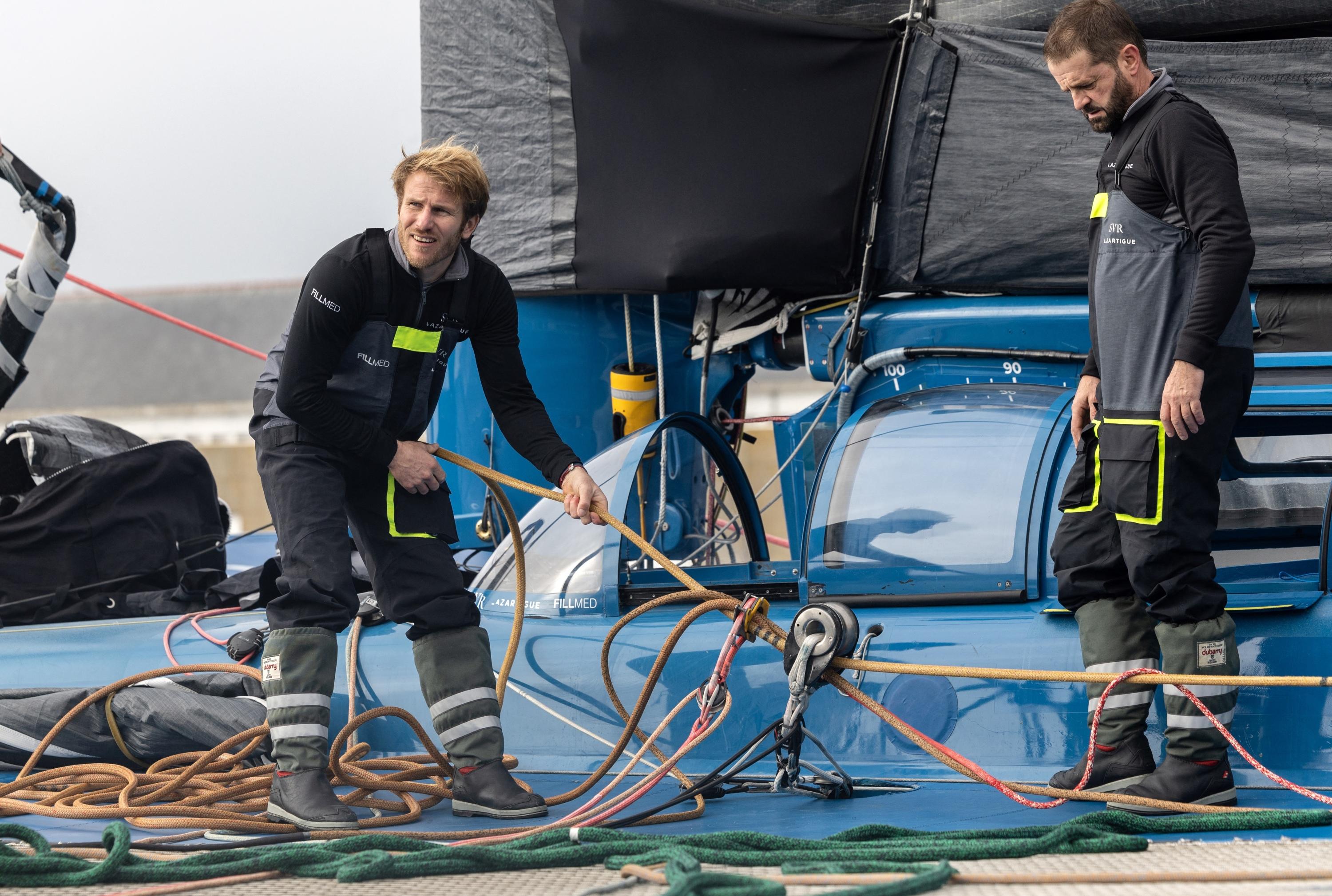 Trophée Jules Verne : Gabart et le trimaran SVR-Lazartigue font à nouveau demi-tour vers Concarneau