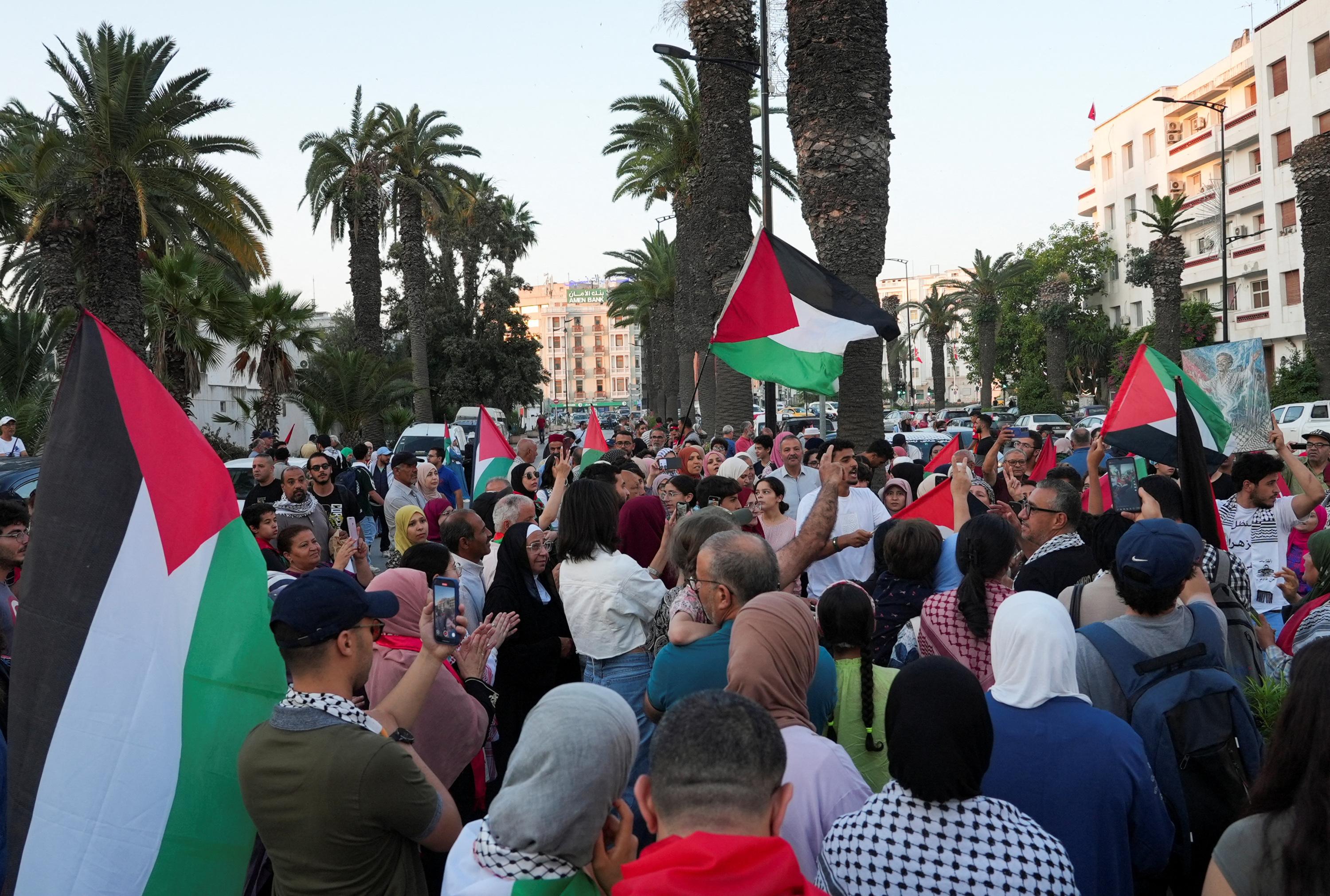 Tunisie : départ d'une caravane de soutien au peuple palestinien voulant rejoindre Gaza