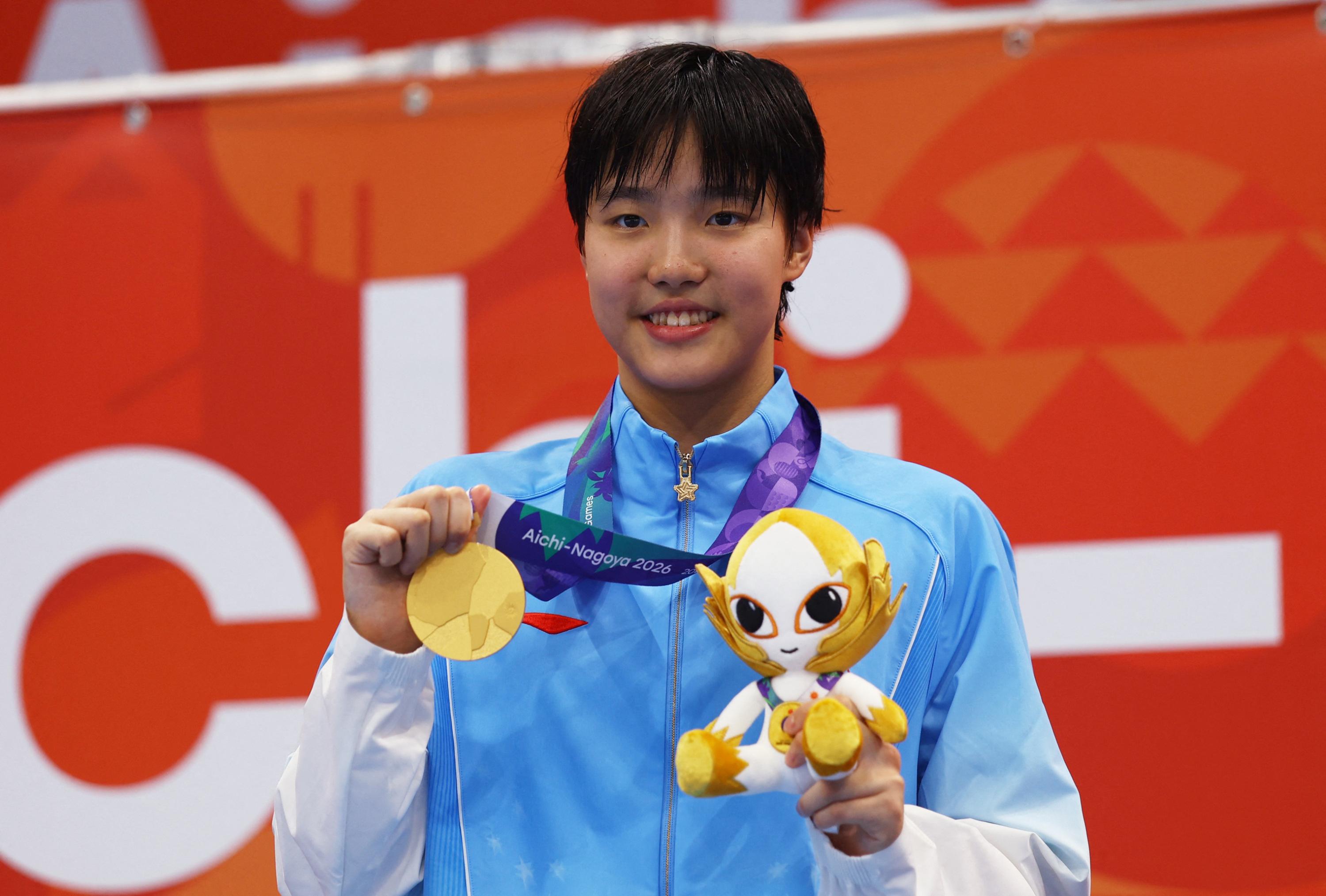 Natation : triple championne d’Asie à 13 ans, Yu Zidi prête à faire sensation aux JO de Los Angeles 2028