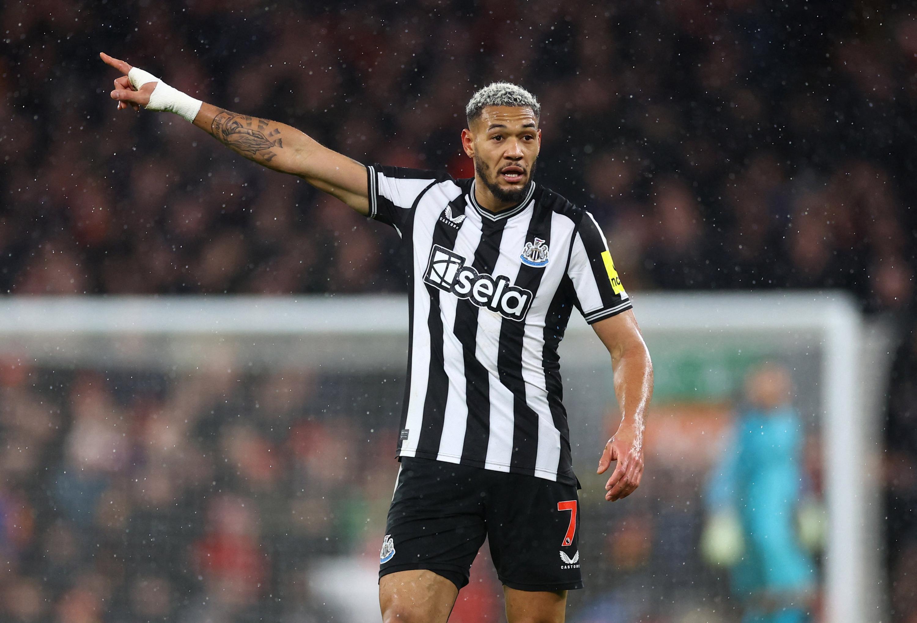 Premier League : Joelinton écarté au moins six semaines à cause d'une blessure