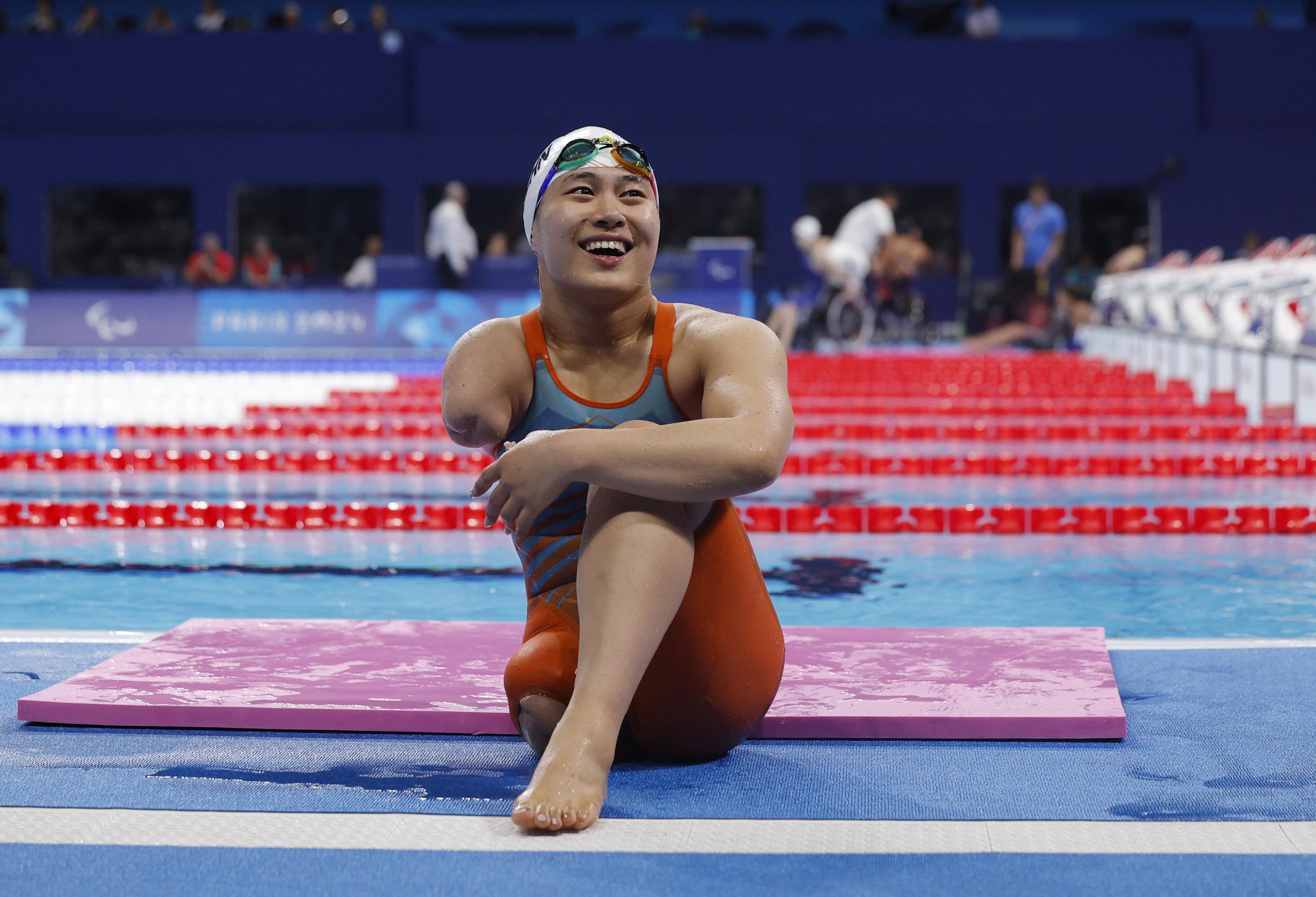 Jeux paralympiques: la Chinoise Jiang Yuyan remporte un 6e titre en paranatation, un record à Paris