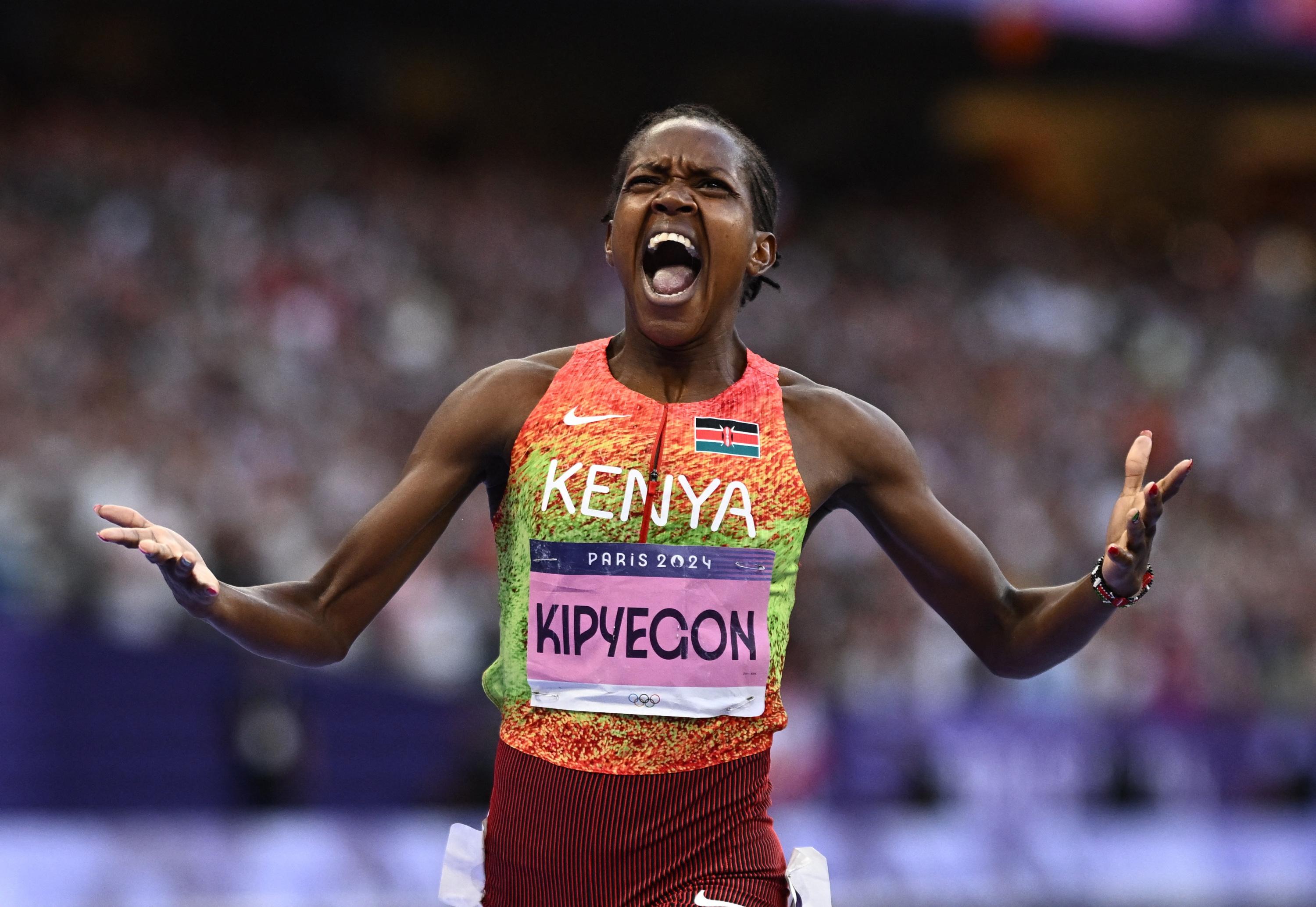 JO - Athlétisme : la Kényane Faith Kipyegon triple championne olympique du 1.500&amp;nbsp;m