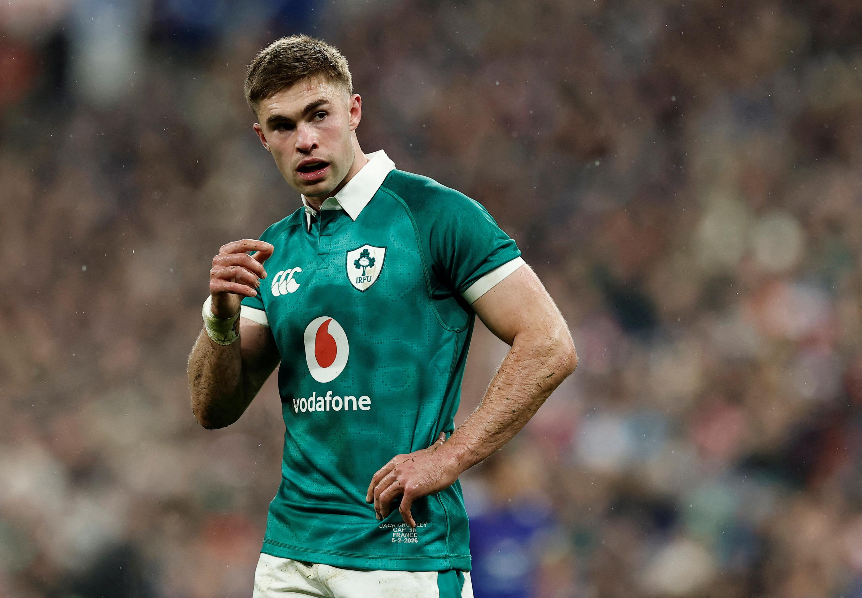 Six nations : Jack Crowley enchaîne avec l'Irlande, Bundee Aki non retenu contre les Gallois
