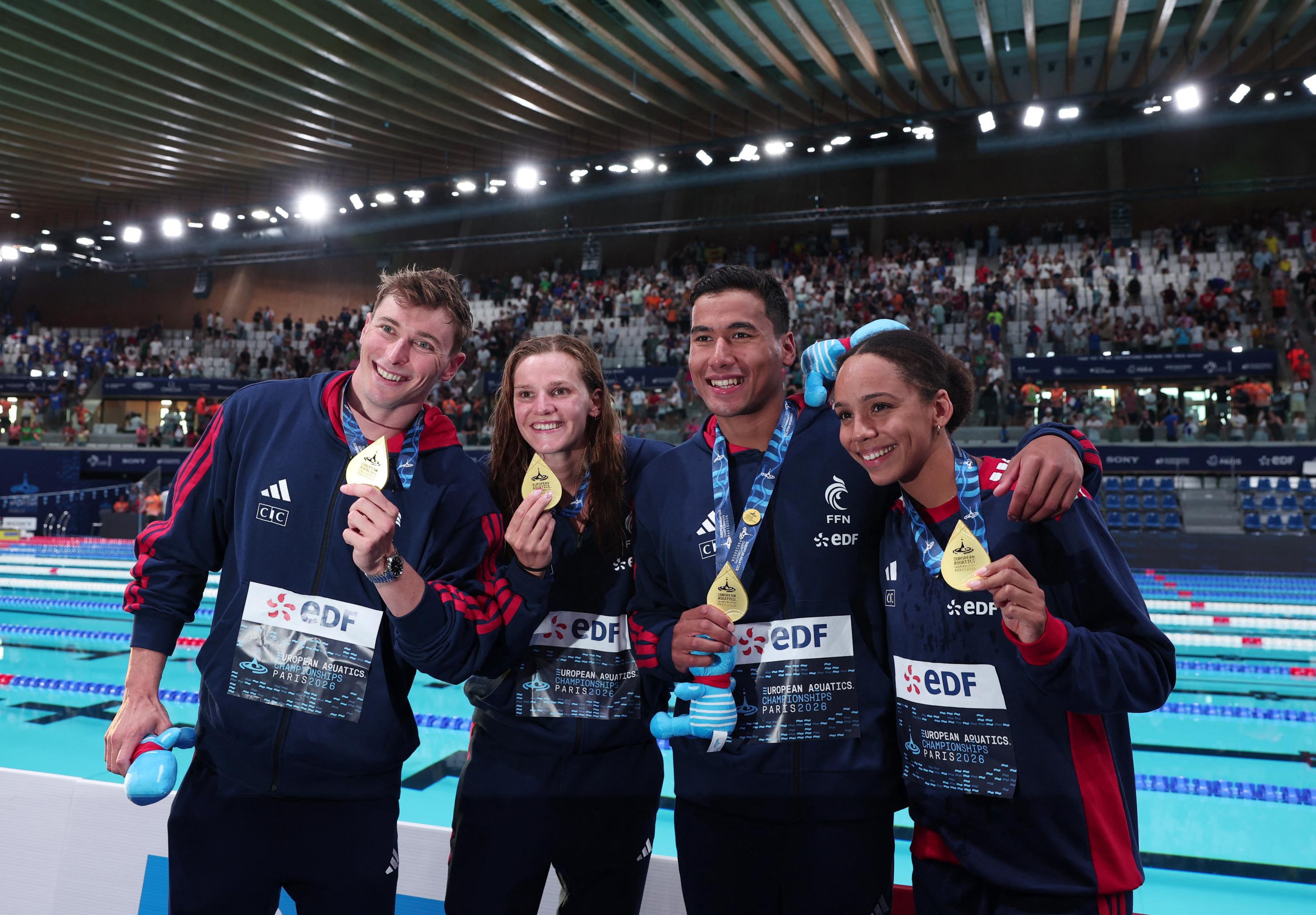 Championnats d’Europe de natation : «J’avais peur d’être ridicule», avoue une Mary-Ambre Moluh en or et en mode record