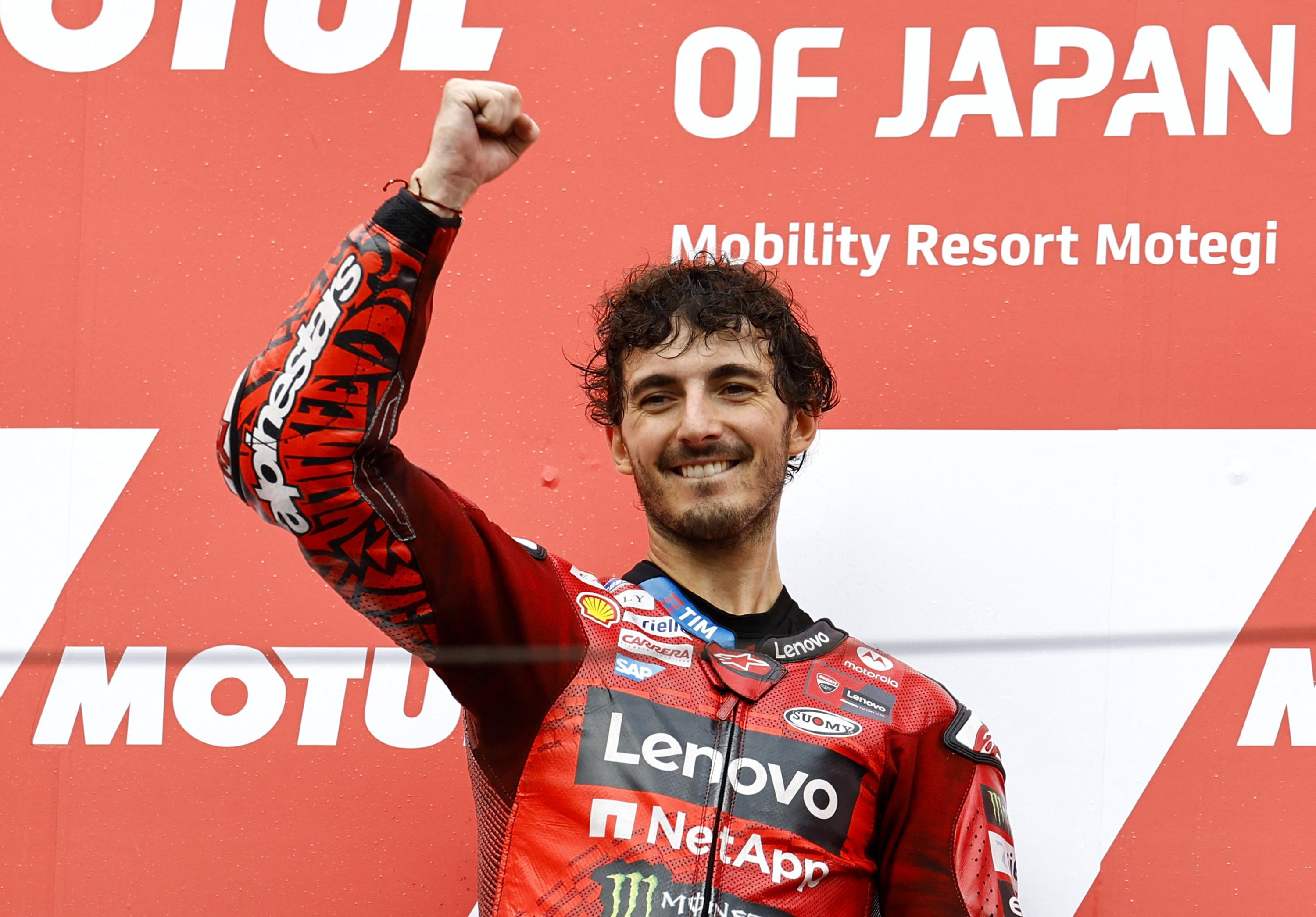 MotoGP : vainqueur au Japon, Francesco Bagnaia revient sur Jorge Martin au championnat