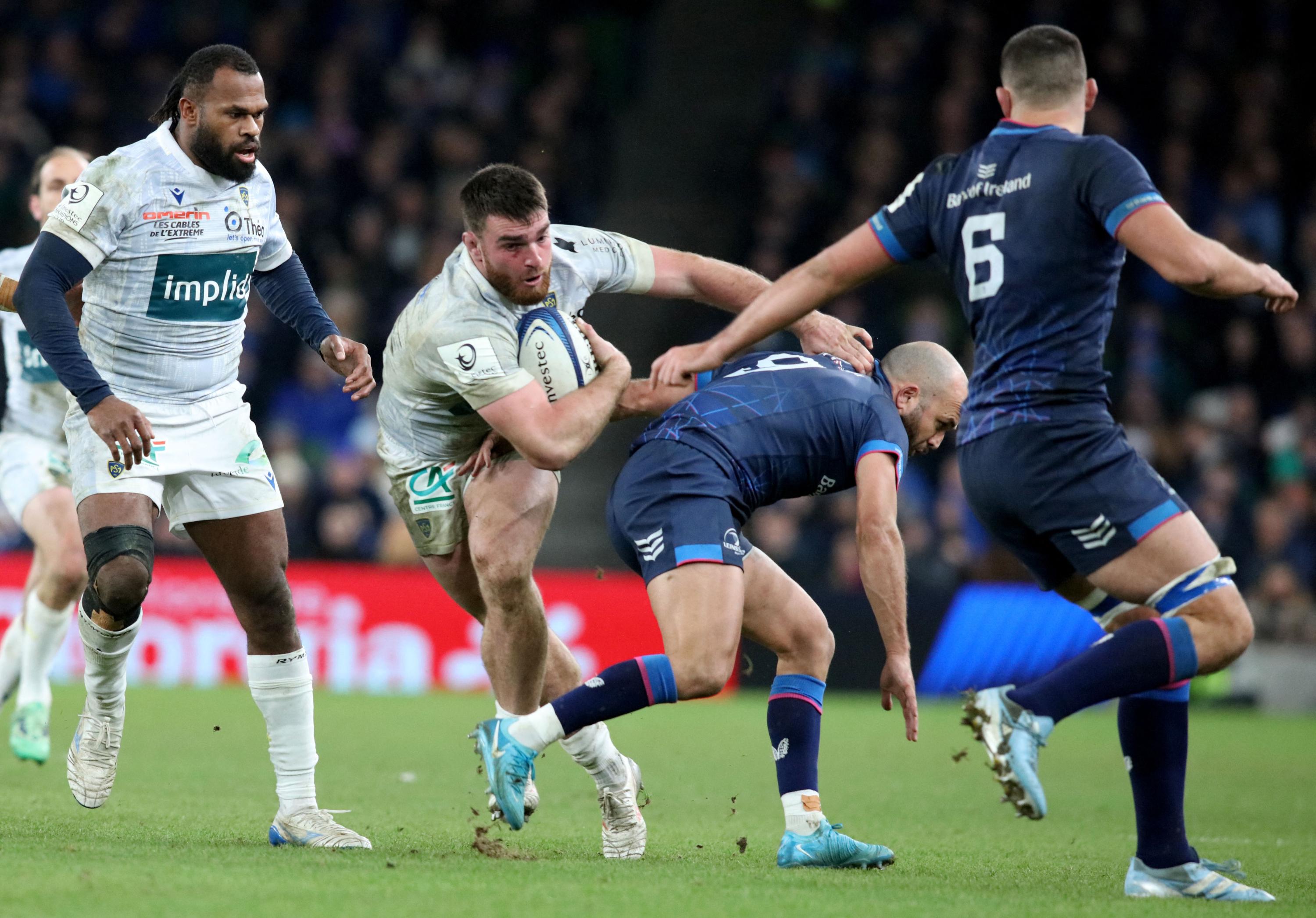 Champions Cup : le Leinster prend le meilleur sur des Clermontois courageux