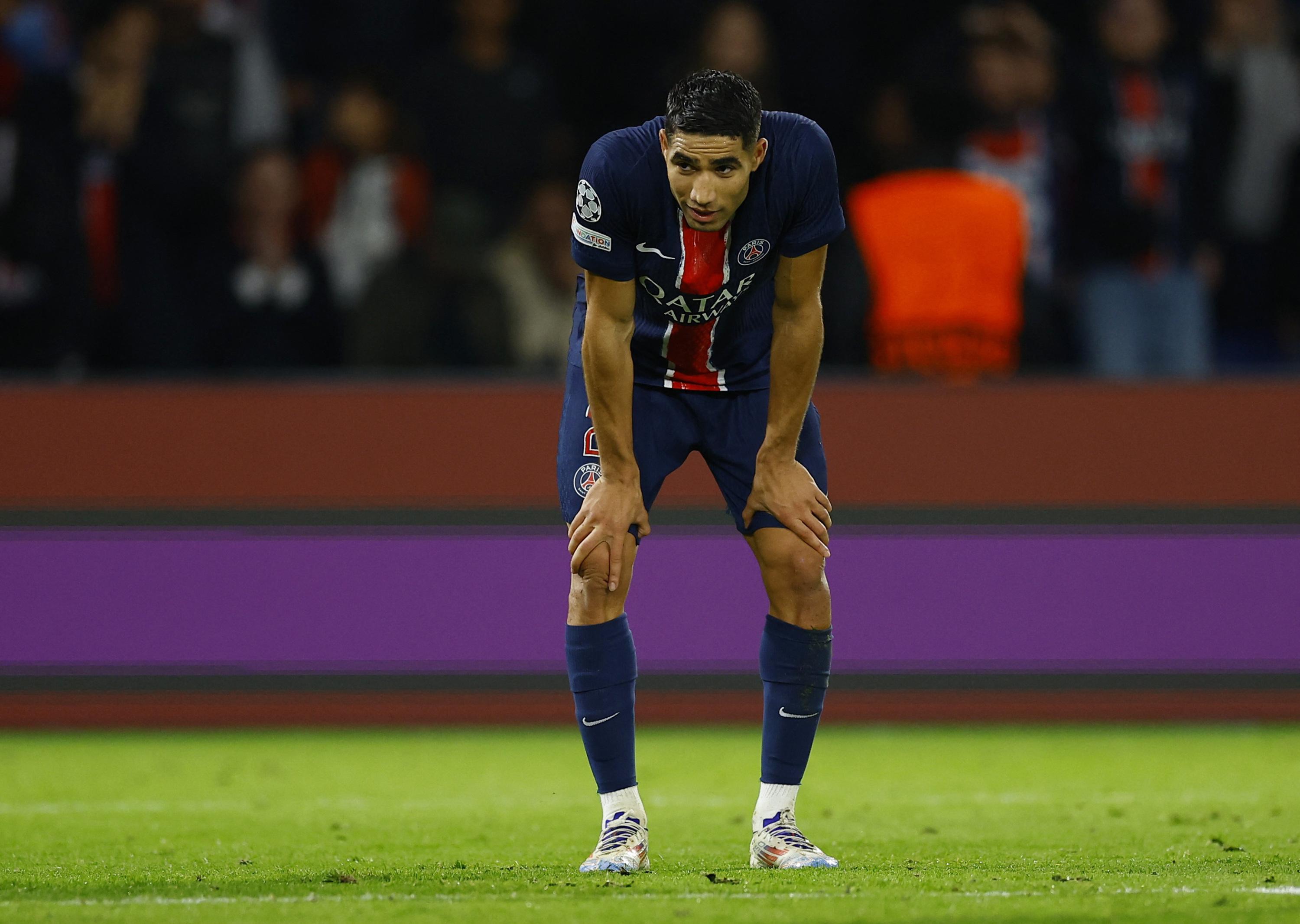 PSG-PSV : «C'était un match un peu bizarre, le ballon ne voulait pas rentrer», peste Hakimi