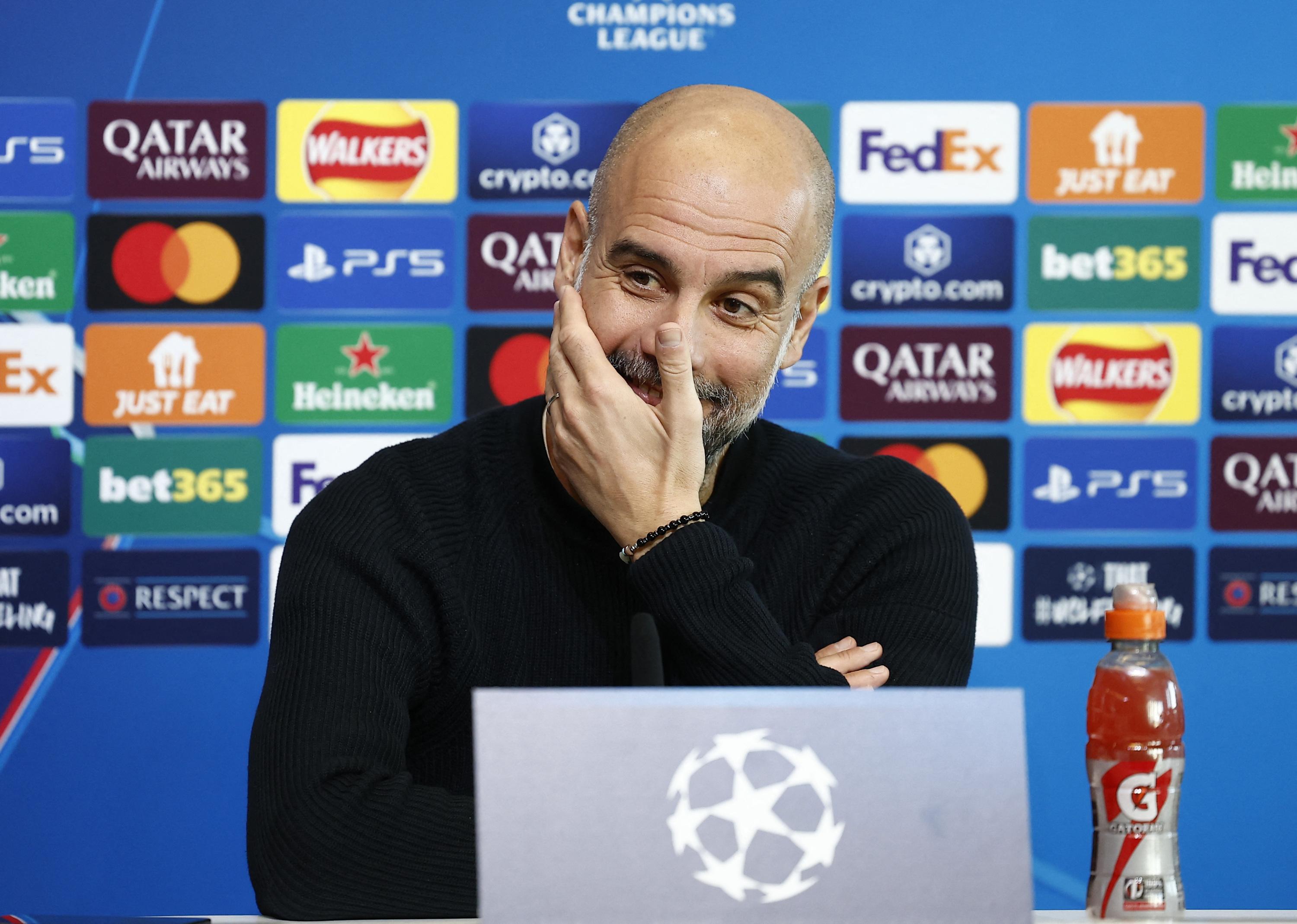 Ligue des champions : malgré les difficultés actuelles de Manchester City, Pep Guardiola apparaît combatif en conférence de presse