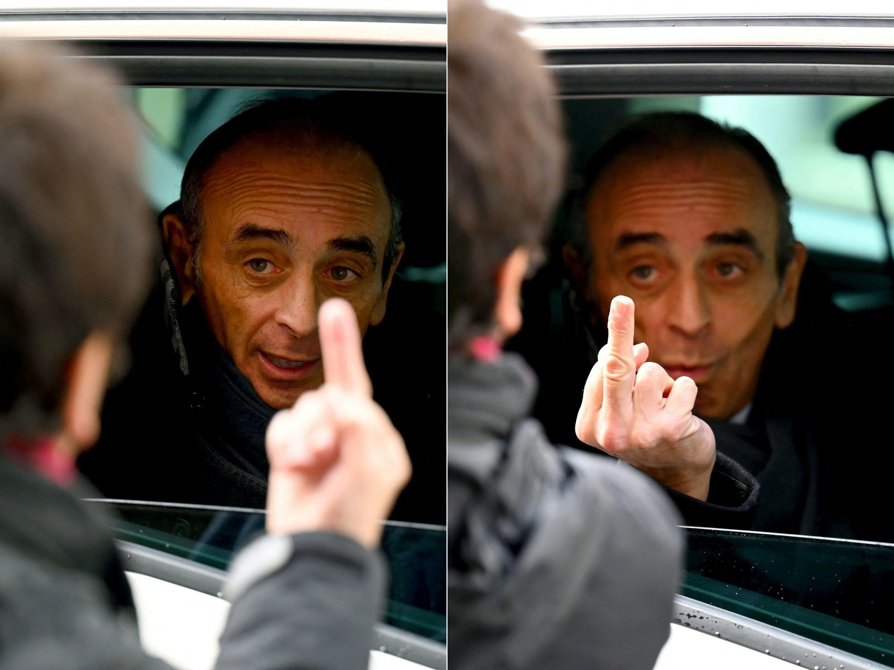 Doigt D Honneur Zemmour Reconnait Un Geste Fort Inelegant